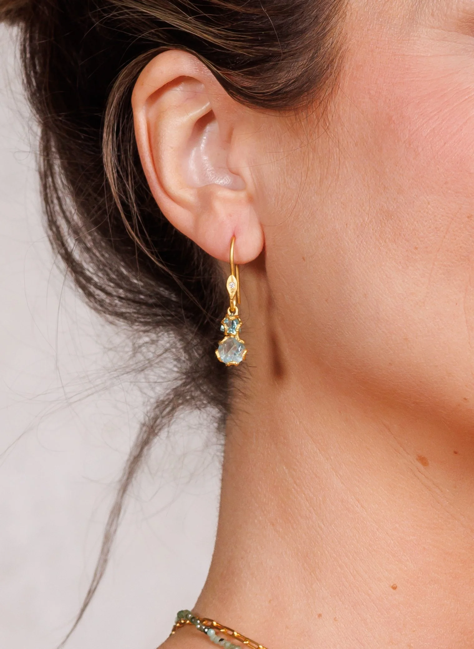 Gigi Double Stone Earrings