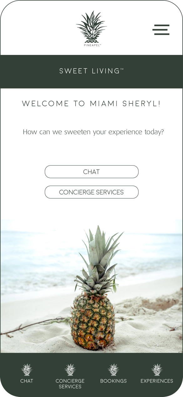 Post-login welcome.