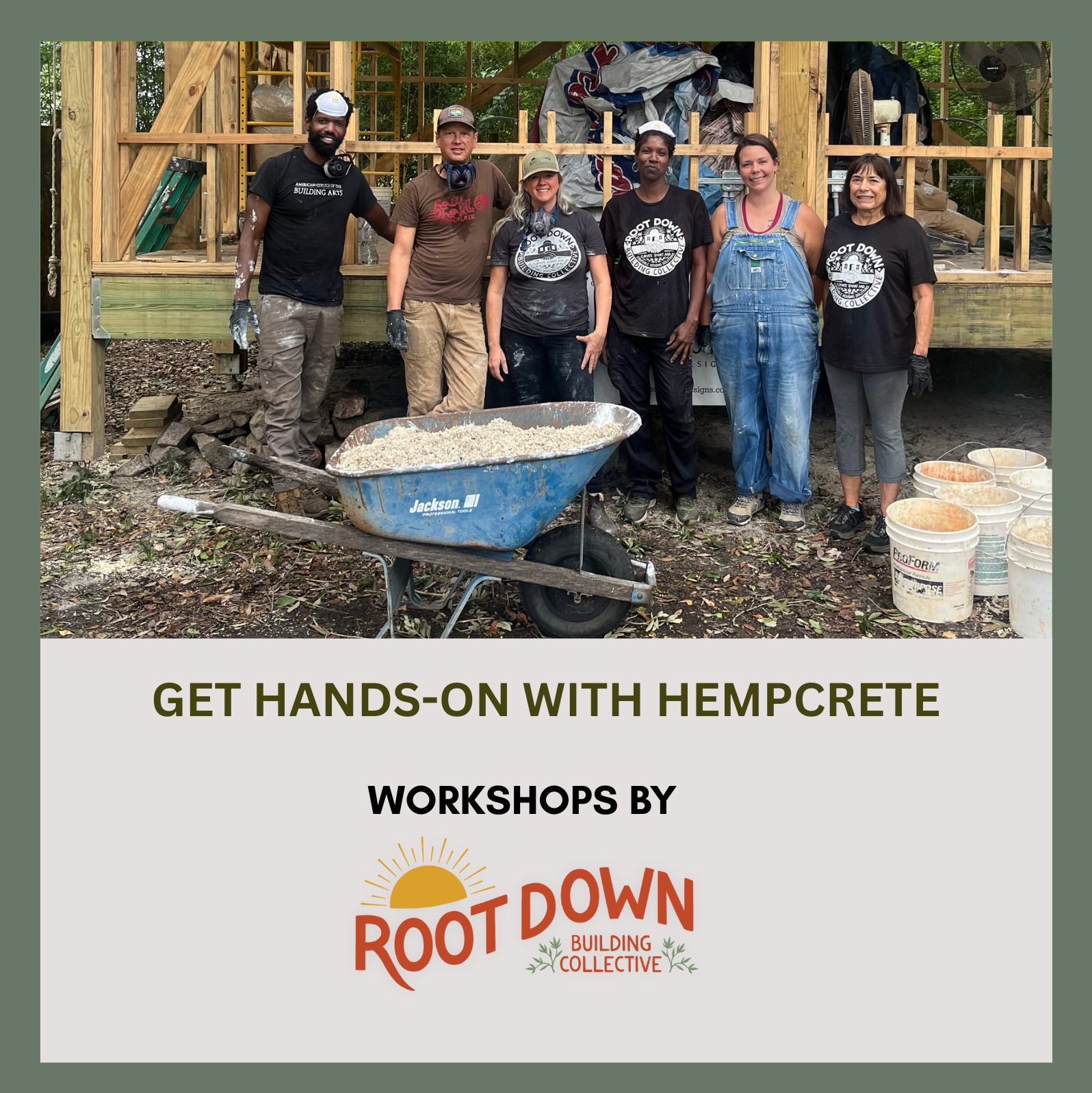 Get Hands-On with Hempcrete: Learn Through Root Down Building Collective Workshops