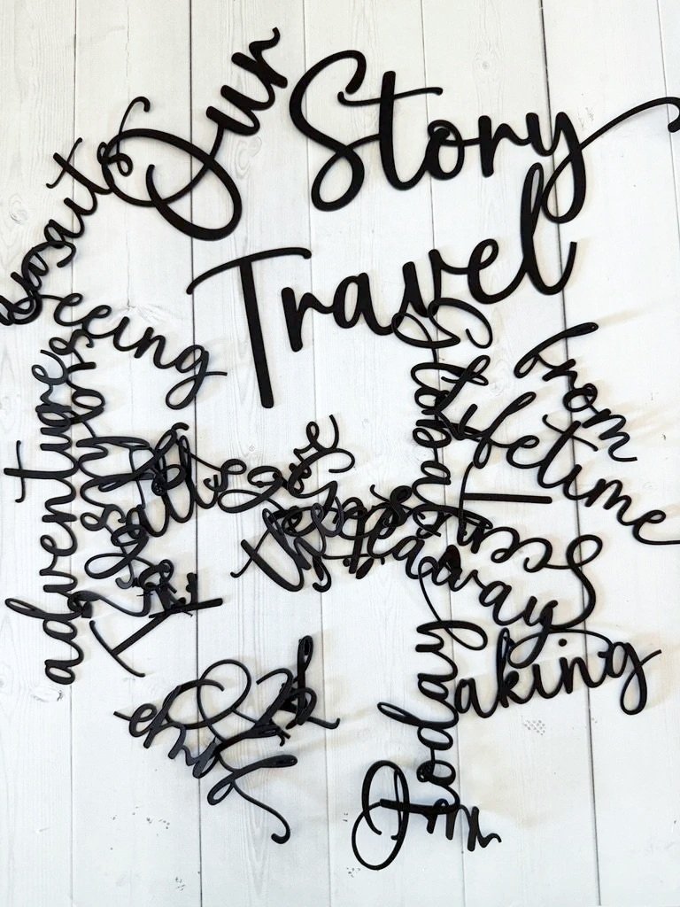 Our Travel Story Die Cut Titles