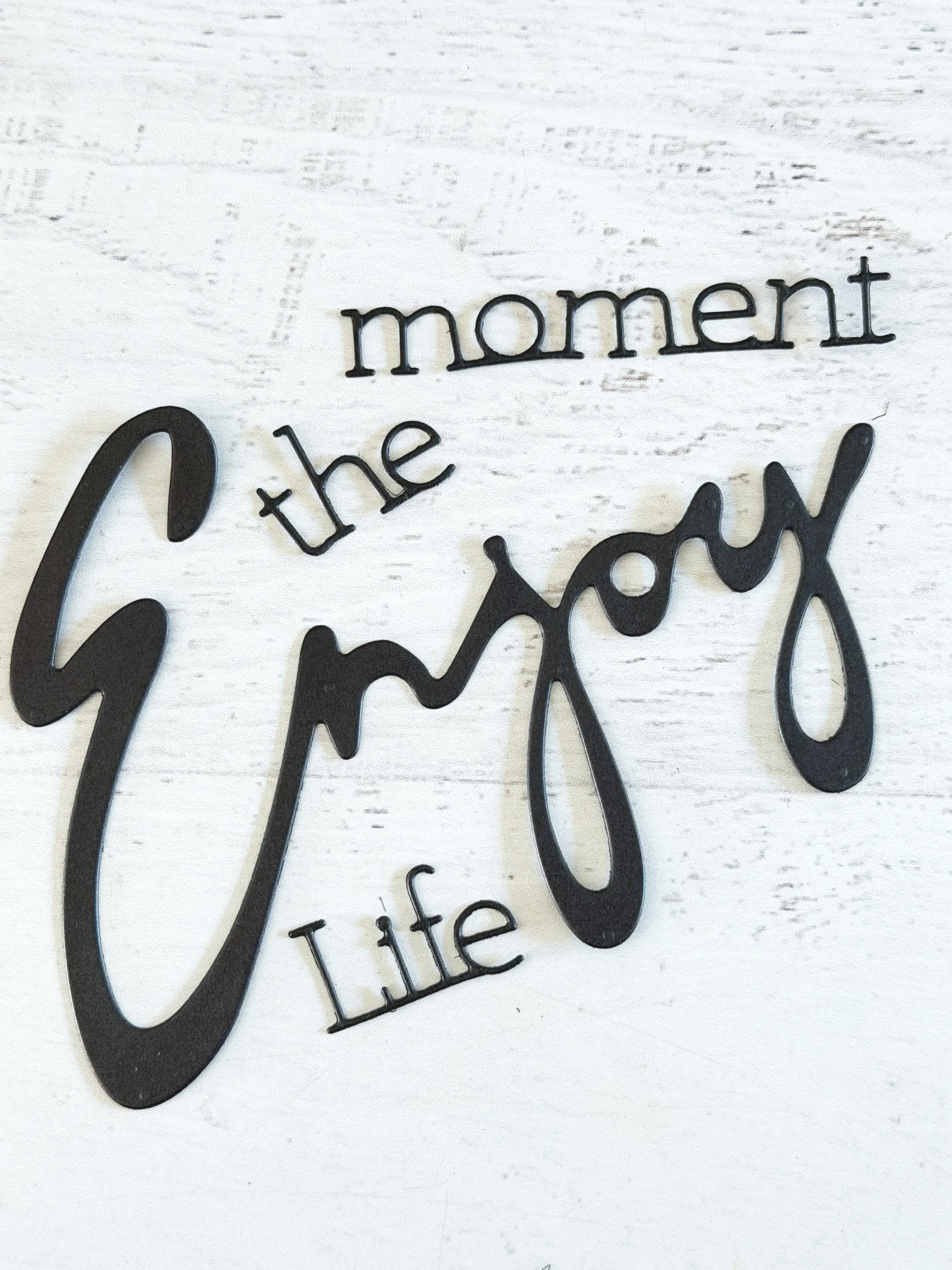 Die Cut Titles: Enjoy