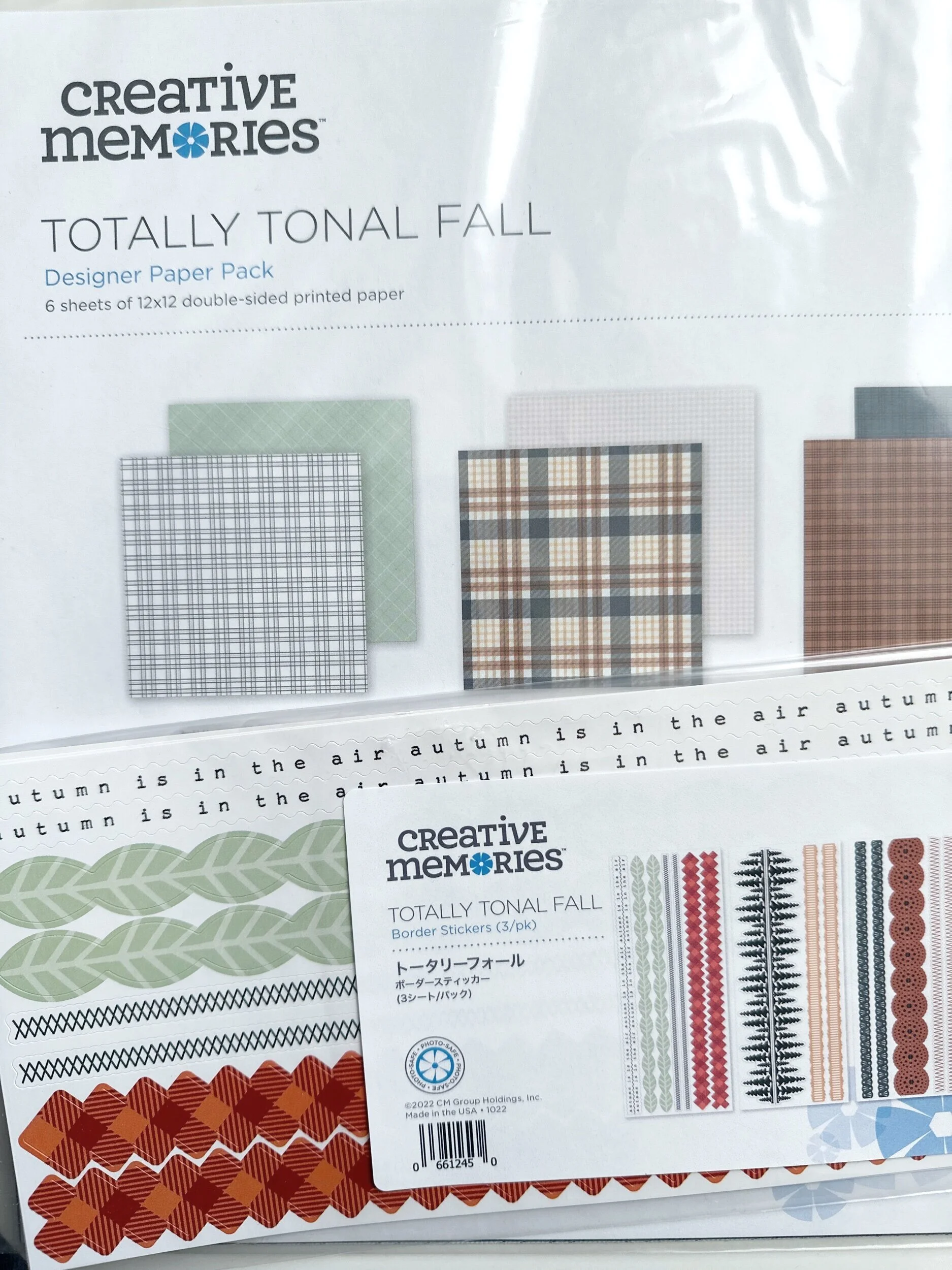 Creative Memories Totally Tonal Fall Paper and Stickers