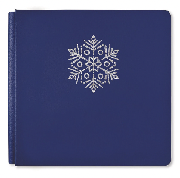 12 x 12 Cobalt Blue Enchanted Snow Globe Album