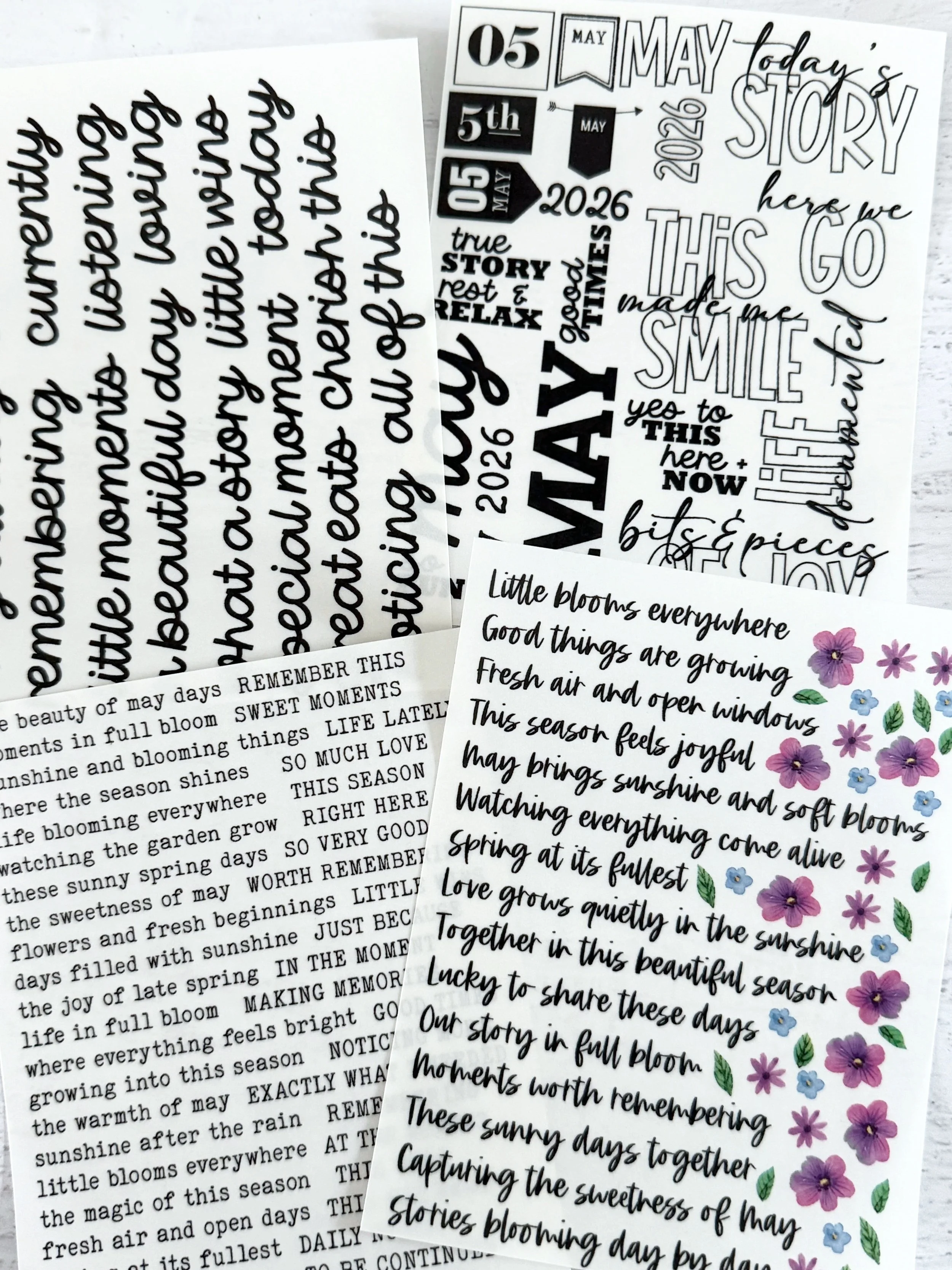 Storyteller Months Stickers- MAY