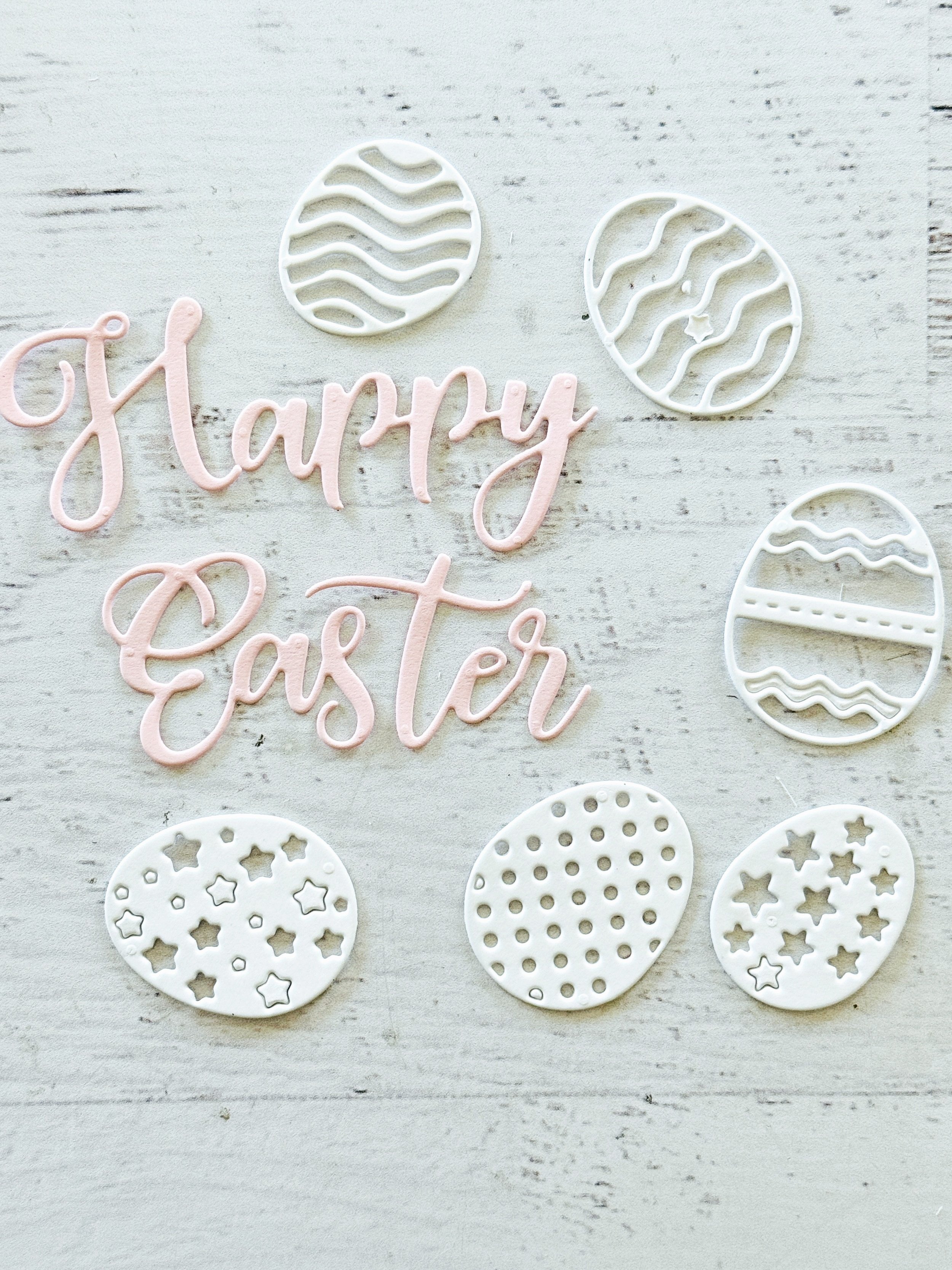 Die Cut Titles: Happy Easter