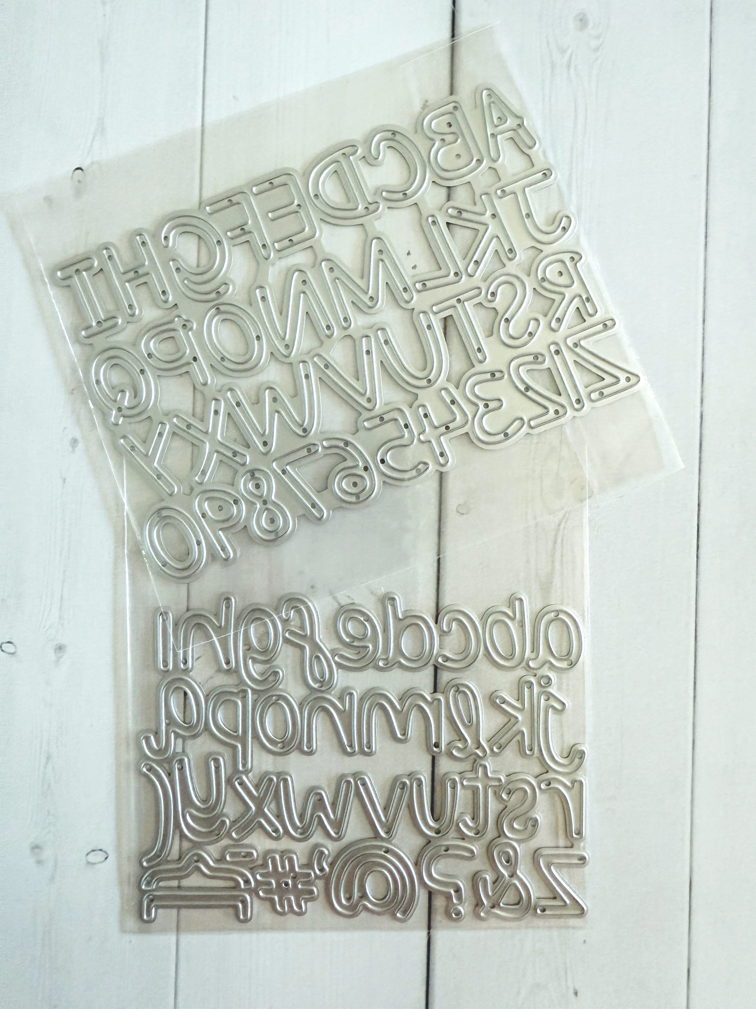 5/8" No Serif Alphabet Metal Cutting Dies- Upper & Lower Case