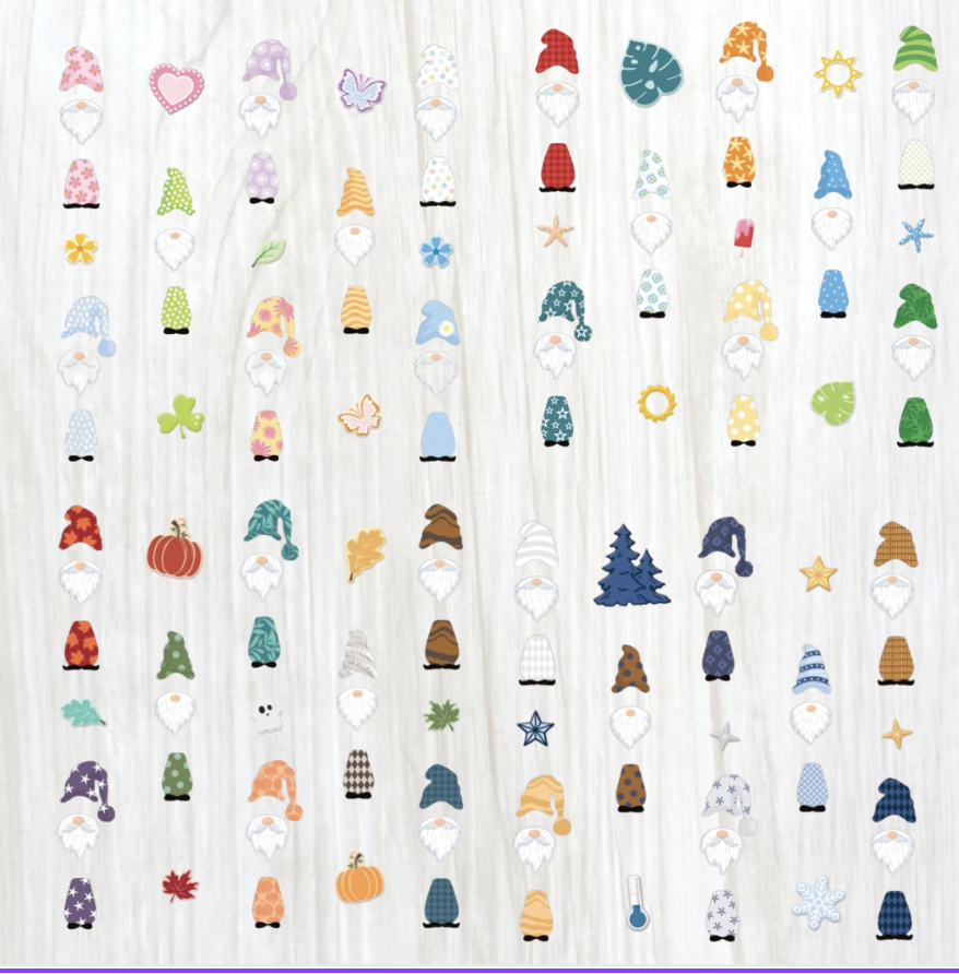 Welcome Gnome Embellishment Bundle