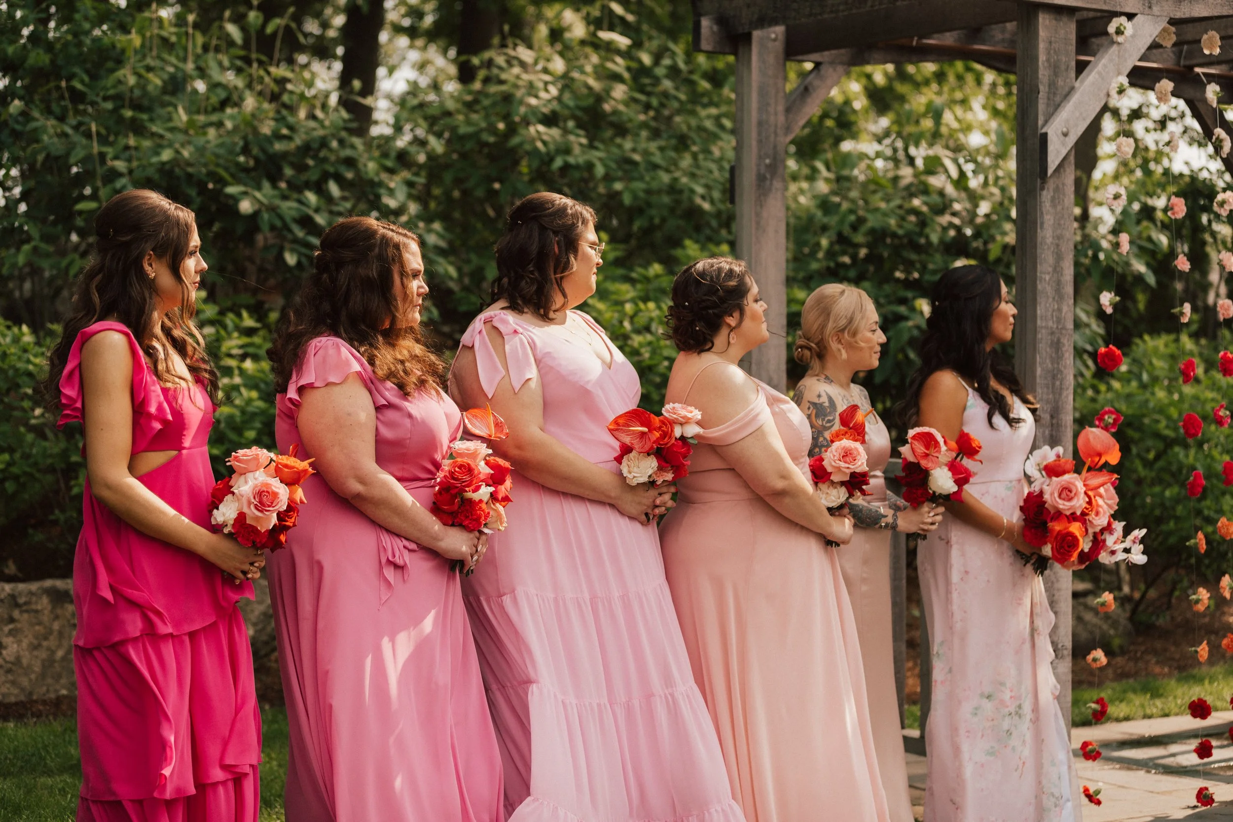 Wedding personal flowers featuring confident color palettes and sculptural floral design.