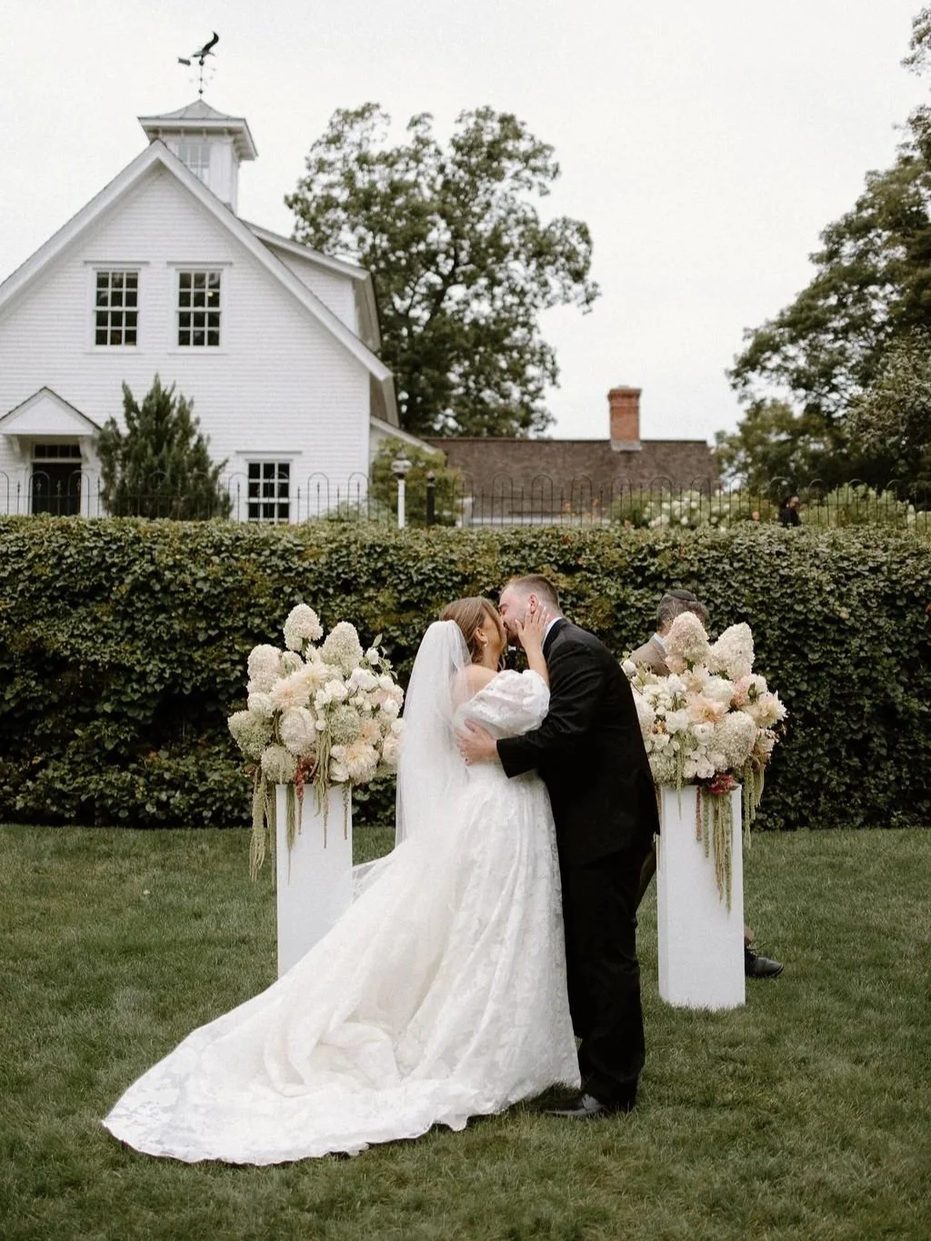 A Muted, Modern Summer Garden Wedding at Smith Farm Gardens in East Haddam, Connecticut