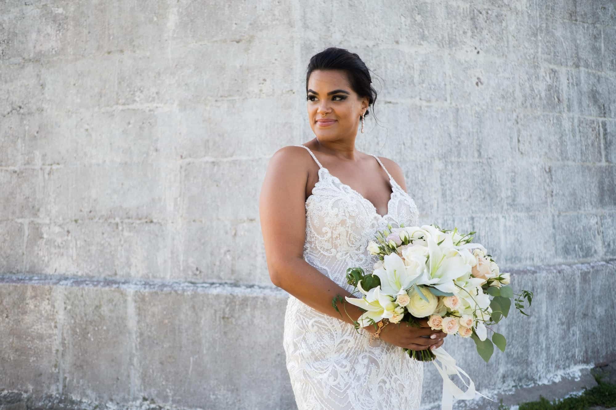 A Blush-and-Navy Carousel Wedding at Lighthouse Point Park in New Haven