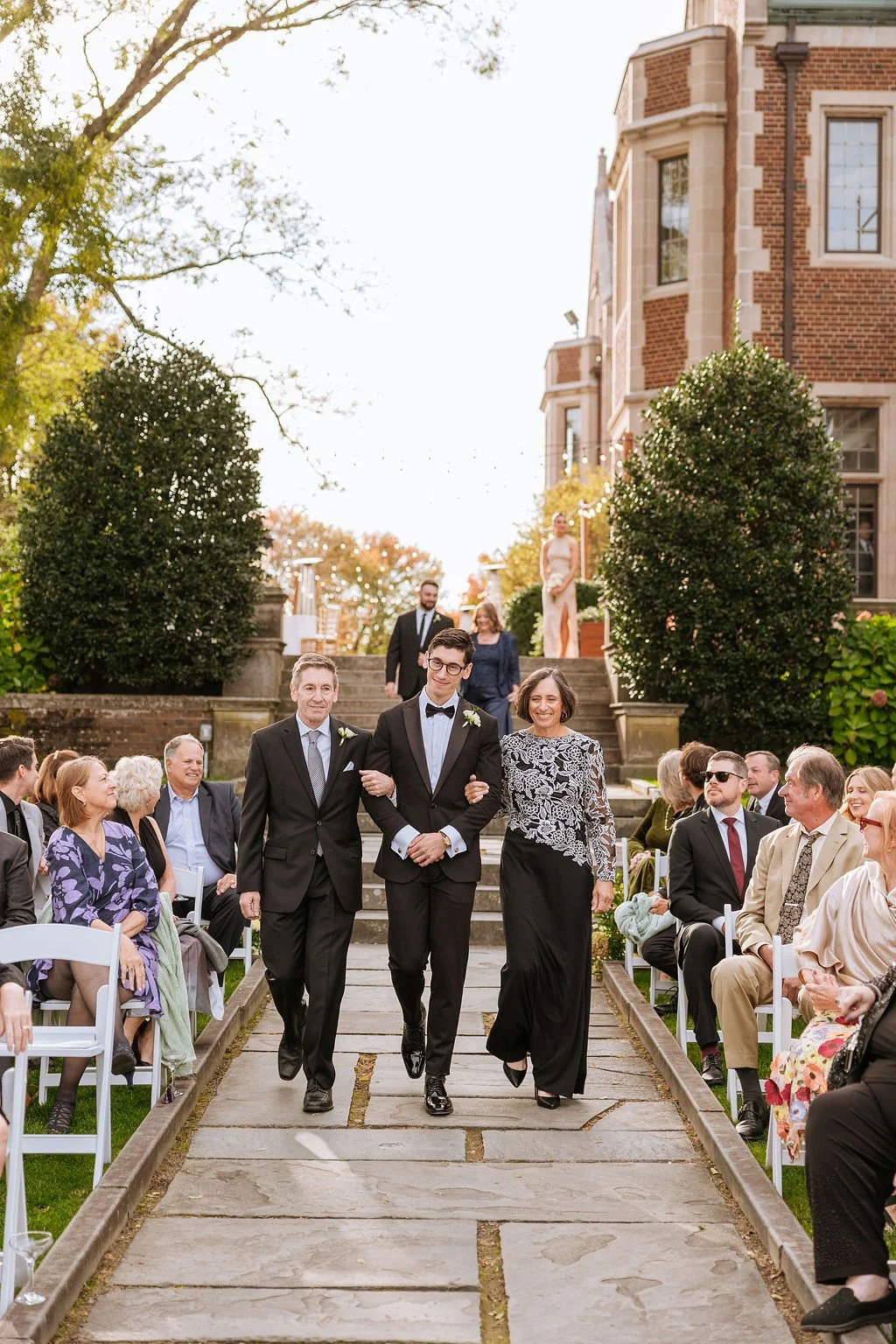 Unique wedding florist New Haven CT — garden-style white and green floral design by First Blush
