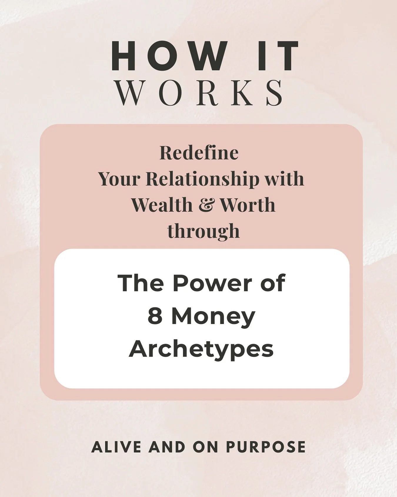 💫 How It Works: Redefine Your Relationship with Wealth &amp; Worth

Through money mindset coaching &mdash; and the power of the 8 Money Archetypes &mdash; I lead you through a powerful journey where you uncover the deep-rooted patterns and beliefs t
