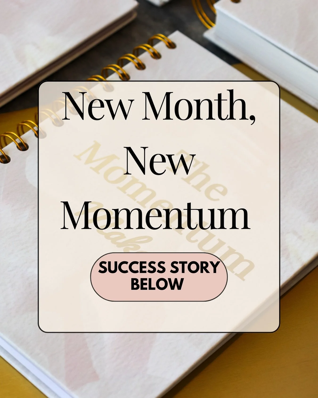 ✨ New Month, New Momentum ✨

There&rsquo;s something about the start of a new month that feels like a fresh slate &mdash; a chance to realign, refocus, and reignite your momentum.

Today, I&rsquo;m opening a brand new Momentum Maker for myself. 🪶
Th