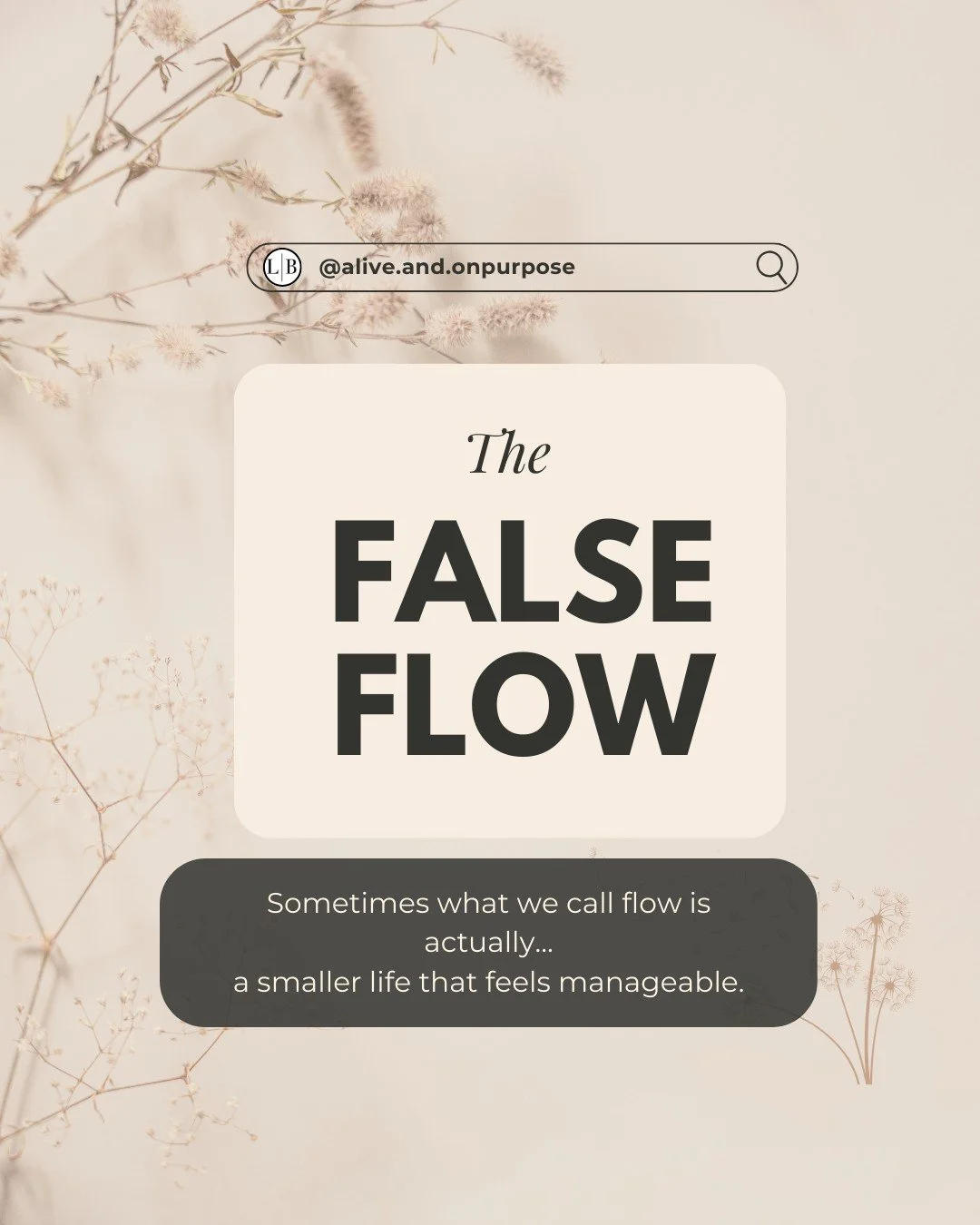 The False Flow

When things feel &ldquo;fine&rdquo;&hellip; but something inside you knows they&rsquo;re not.

You tell yourself you&rsquo;re in a good flow.

Things are stable.
Predictable.
Comfortable.

But look closer.

Is it flow&hellip;

or are 