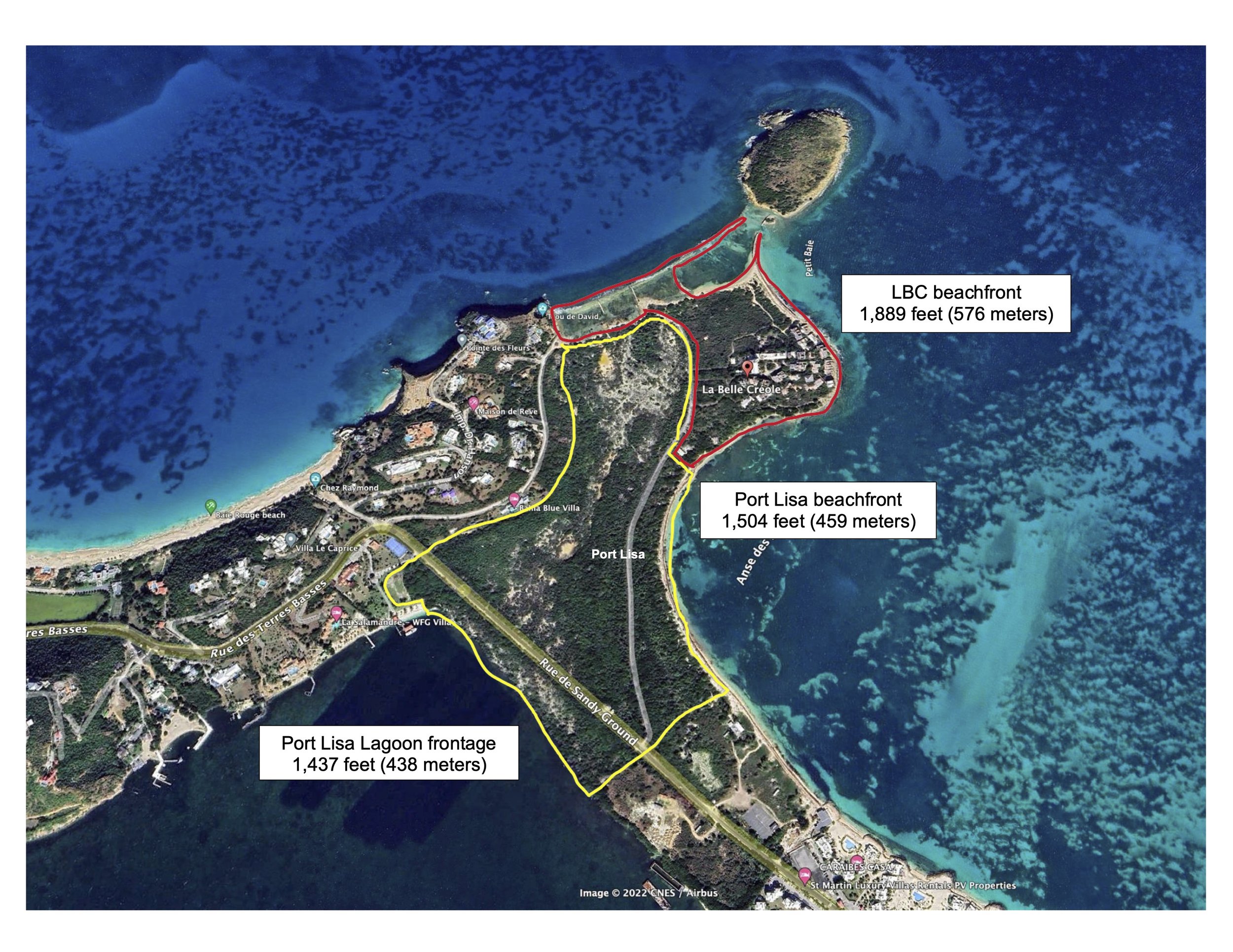 1. Aerial Map (Red - LBC) and (Yellow - Adjacent Property not included in offering).jpg