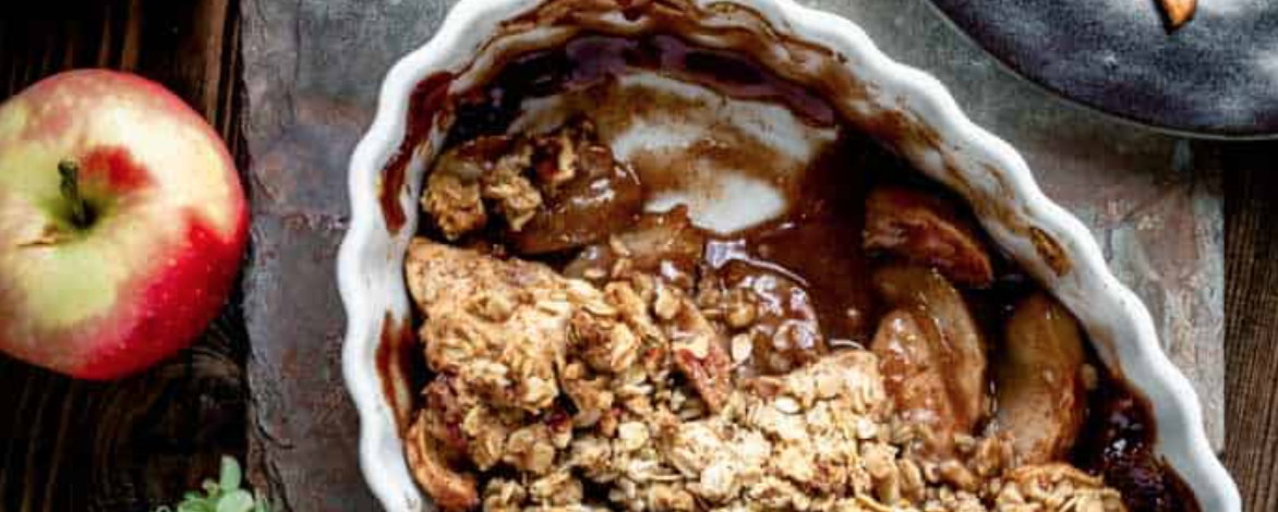 Maple sugar apple crisp