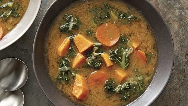 Hearty miso vegetable soup