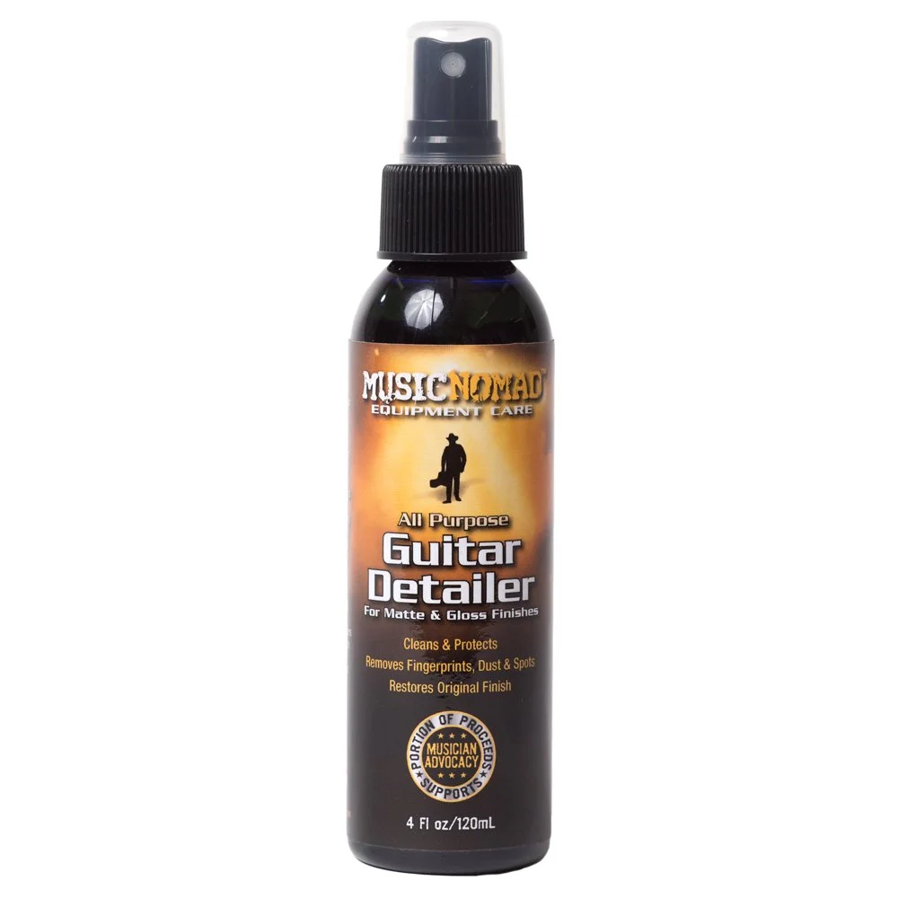 Music Nomad MN100 Guitar Detailer | Matte and Gloss Instrument Spray 4 oz