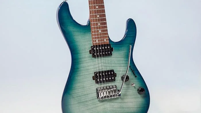 Ibanez Standard AZ24S1F Electric Guitar - Transparent Turquoise Burst