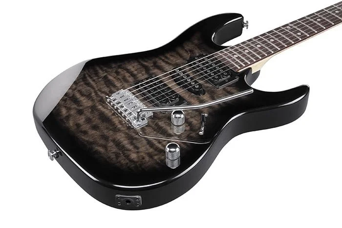 Ibanez GRX70QA Electric Guitar - Transparent Black Sunburst