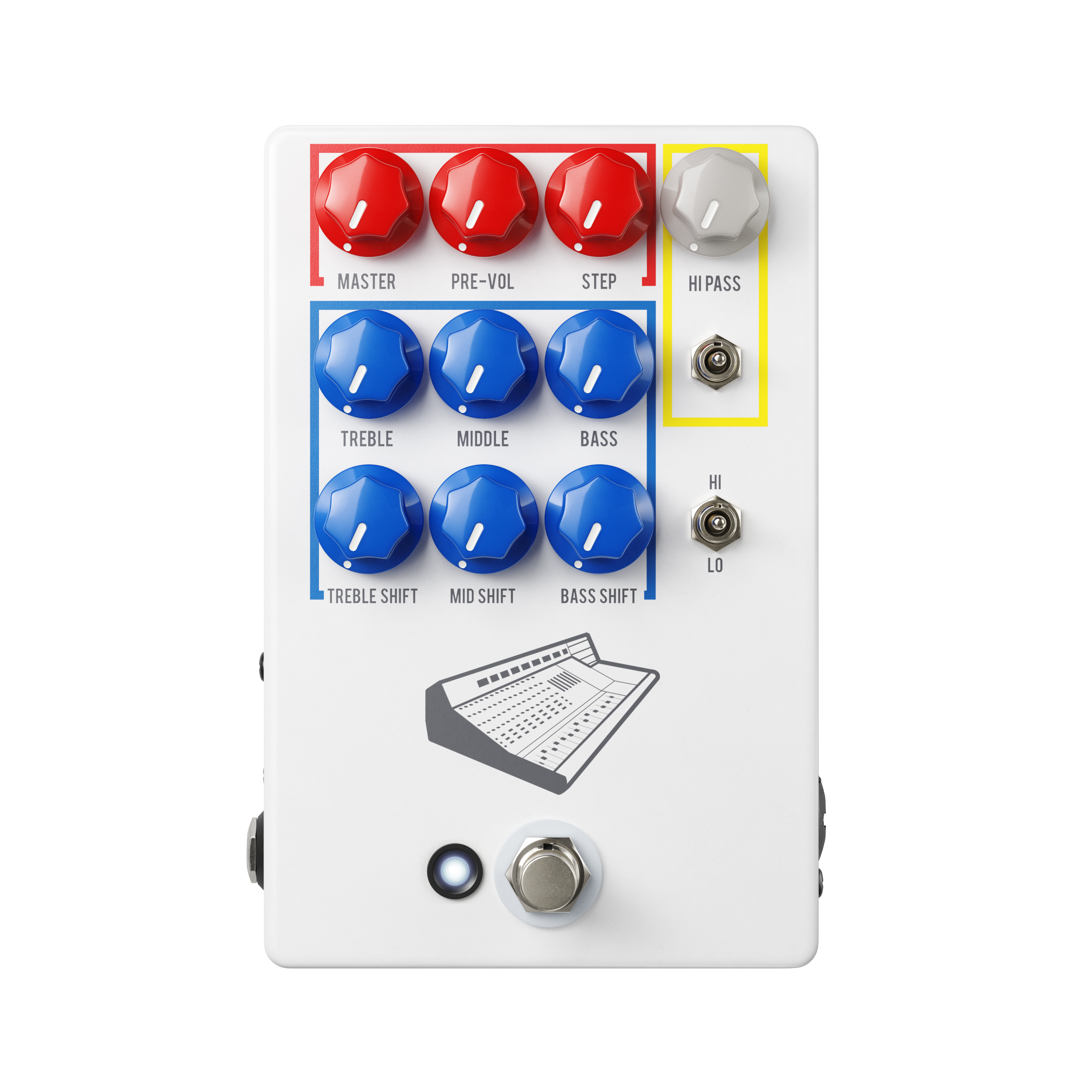 JHS Colour Box V2 Preamp / EQ / Overdrive / Distortion / Fuzz / DI Box