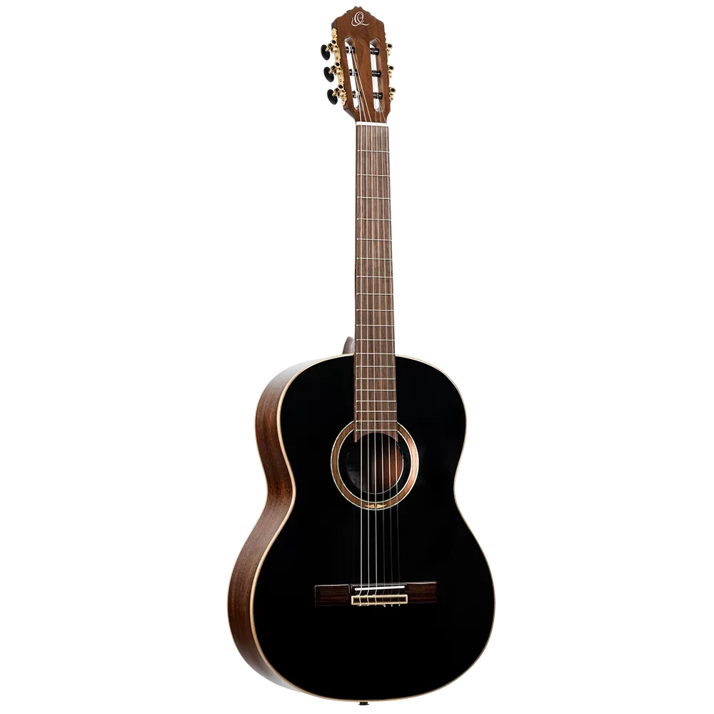 Ortega Performer Series Full-Size Guitar Solid Spruce/Mahogany Black