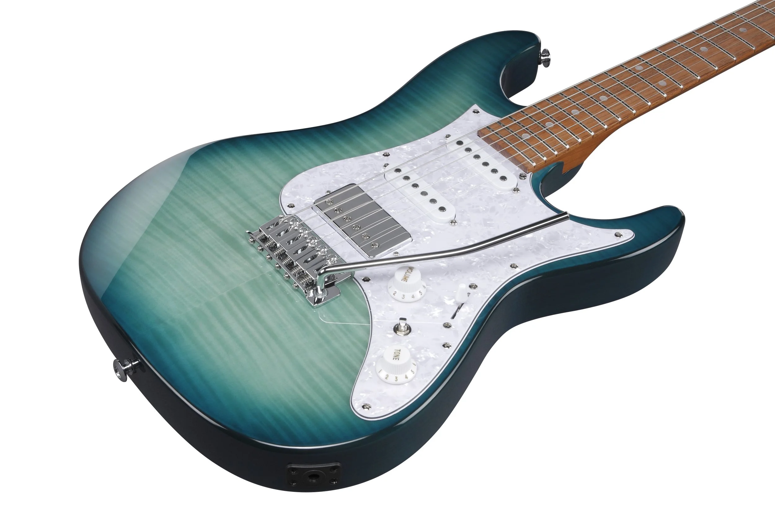 Ibanez Standard AZ22S1F Electric Guitar - Transparent Turquoise Burst