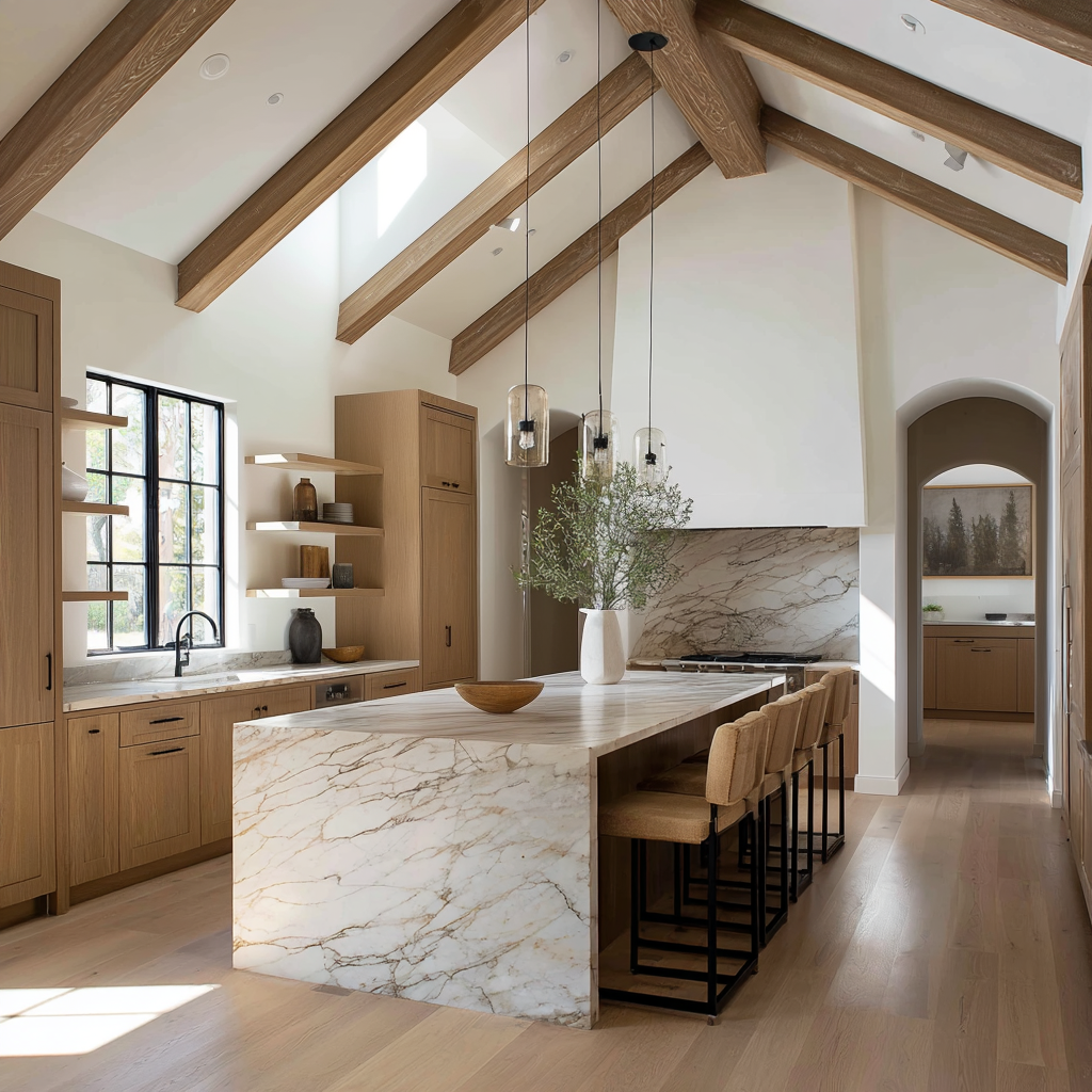 buttondubs_warm_kitchen_with_wood_beams_peaked_ceilings_marble__6f62d26a-4a27-4407-8db7-2ddb44fe1e4c.png
