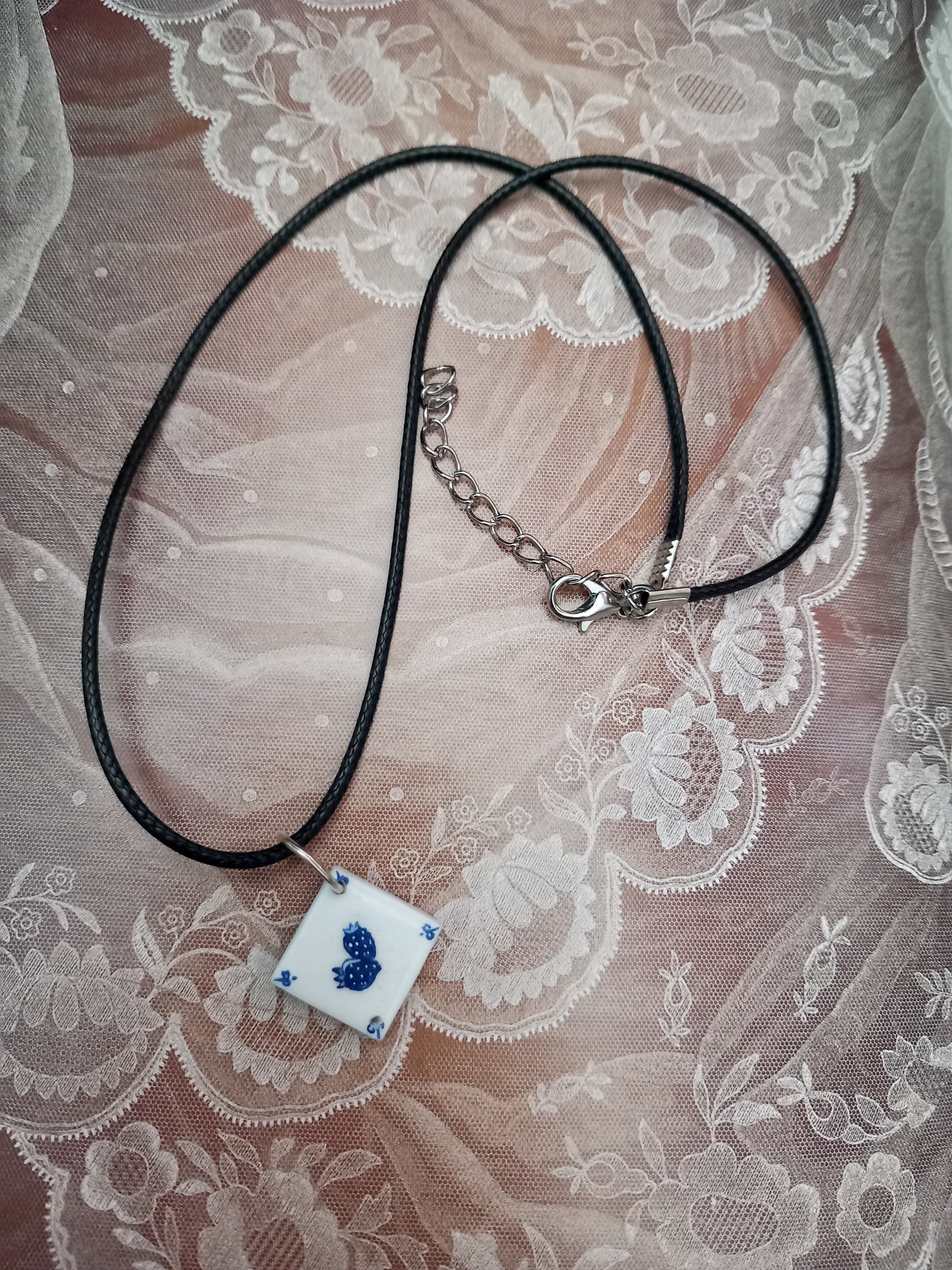Tilted Tile Mini Necklace