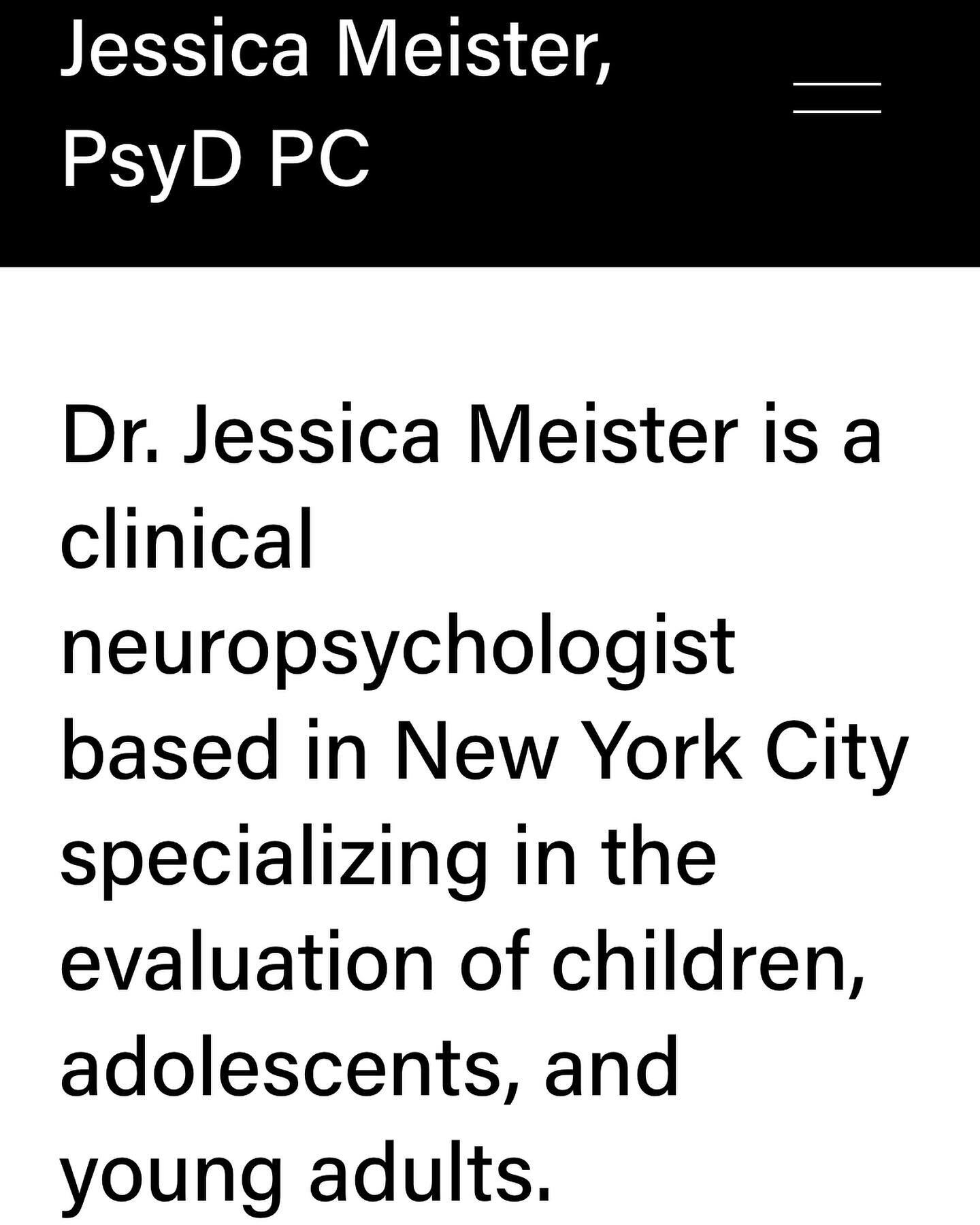 In case you missed it&hellip;we finally launched our website! Check it out! Thank you @shanadickstein !

#neuropsychologist #nyc #childpsychologist #adolescentpsychologist #education #learningdisorders #adhd #autismspectrumdisorder #neurodevelopmenta