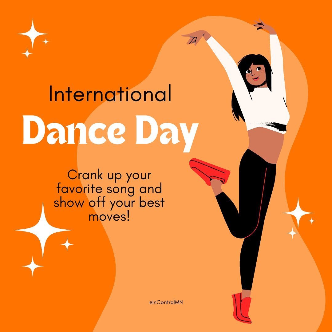 Dancing can be a great way to stay active when it&rsquo;s hard to find the motivation to exercise. Embrace the rhythm of International Dance Day by getting up and celebrating the joy of movement! 🕺

#InControlMN #InControlWellness #SaintPaulMN #Incl