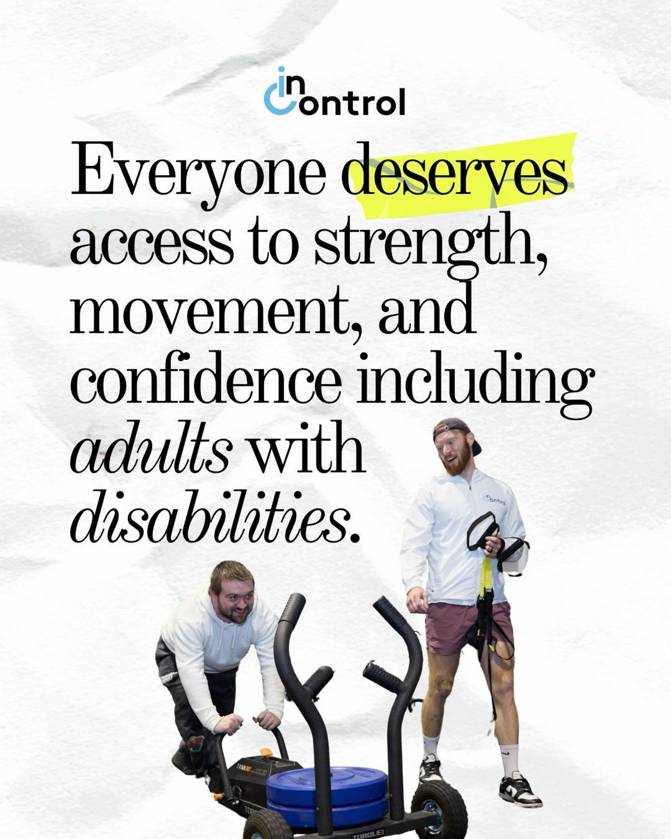Why should adults with disabilities have access to a gym? Because movement is for every body. 💪

Accessible fitness isn&rsquo;t just about health, it&rsquo;s about dignity, independence, and joy. When adults with disabilities can use adapted gym equ