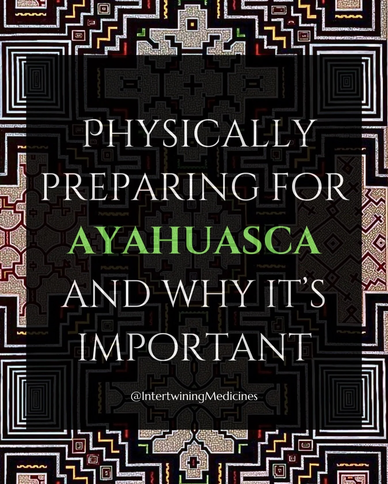People who are new to ayahuasca are often surprised at the level of preparation required to attend a ceremony or retreat.

The &ldquo;pre-diet&rdquo; can range anywhere from 1 week to sometimes 1 month or more depending on what medications or substan