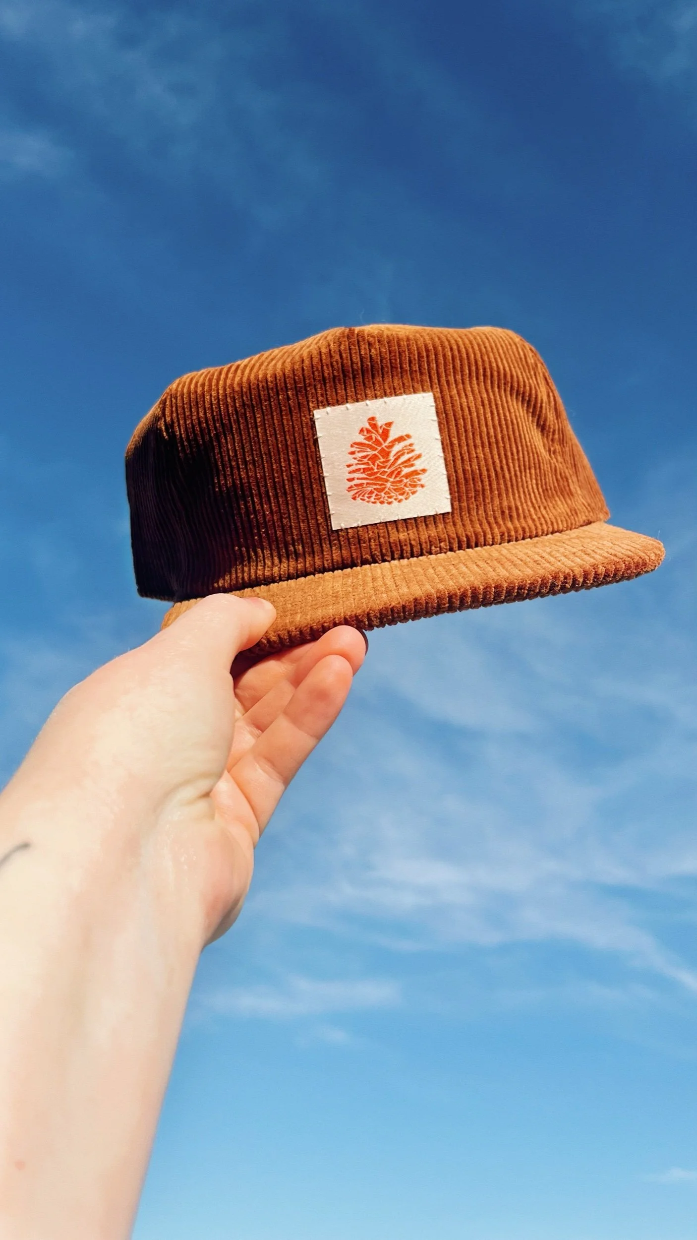 Corduroy Pinecone Hat