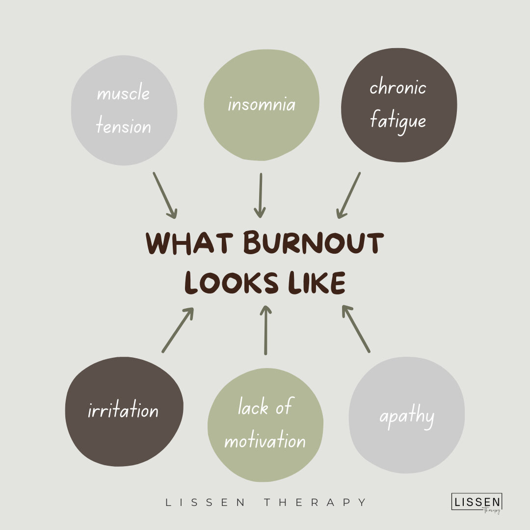Burnout happens when we you take on more than you can handle. You may experience burnout from work, social life, or with family. ​​​​​​​​
.​​​​​​​​
Being aware of the signs can help you better understand whether the stress you are experiencing is imp