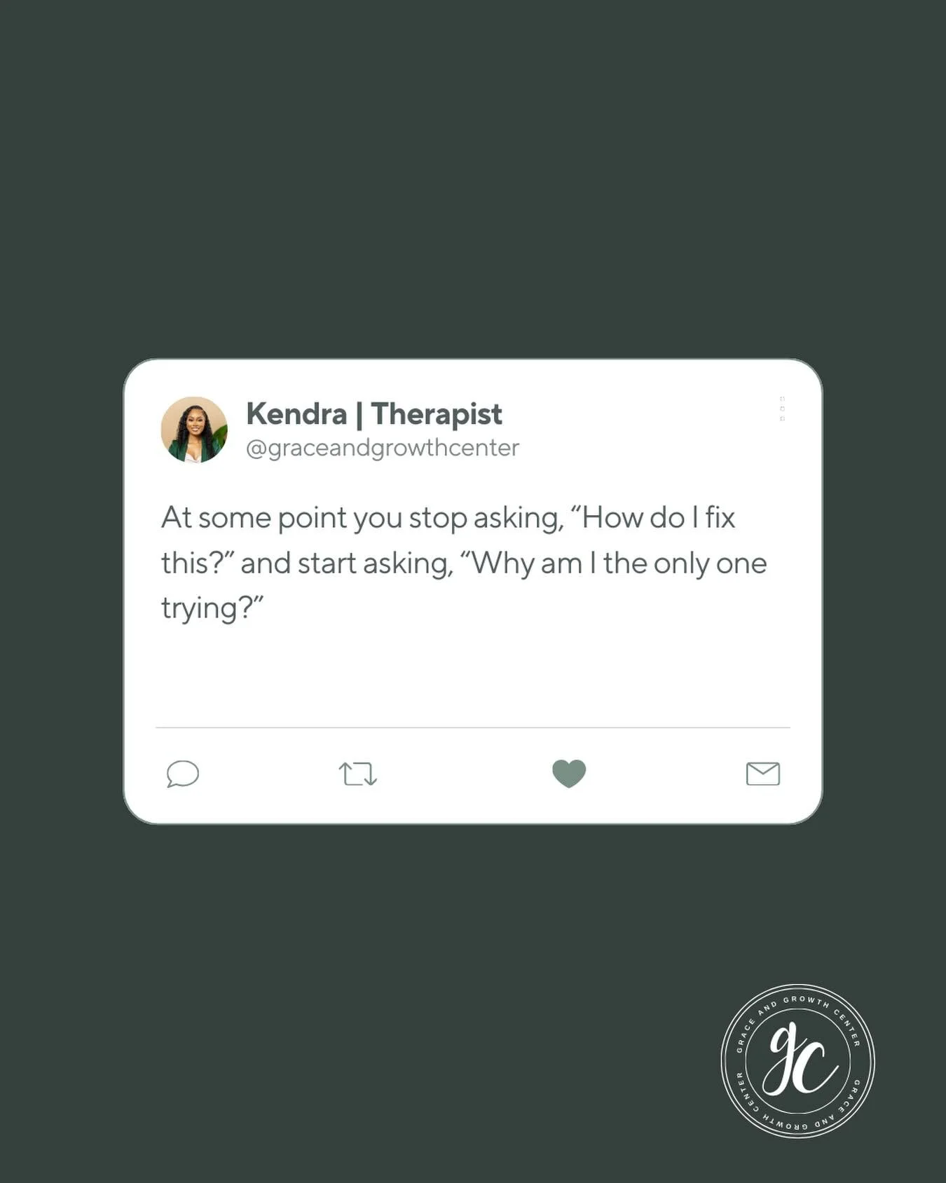 There&rsquo;s a moment in healing where the questions change.

You&rsquo;re no longer looking for the right words to say or the next way to make it work. You&rsquo;re noticing how often you&rsquo;re the one adjusting, explaining, and holding things t