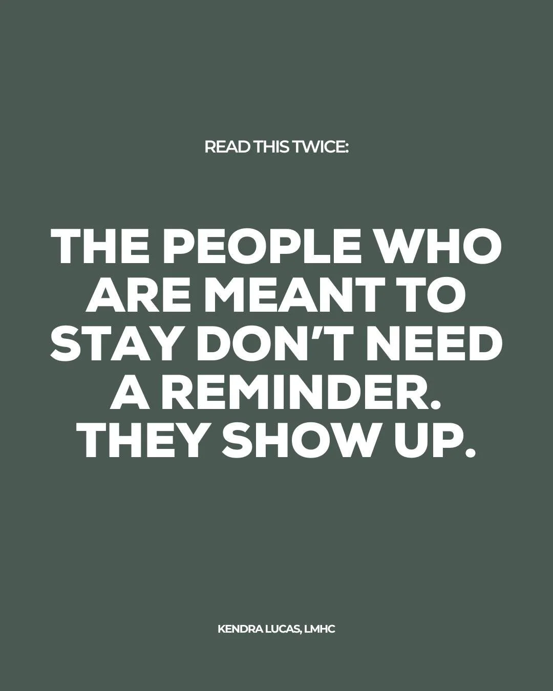 When someone wants to be in your life, you don&rsquo;t have to convince them.

You don&rsquo;t have to chase follow-through.
You don&rsquo;t have to remind them of your value.

The right people just show up. You&rsquo;re allowed to want presence with