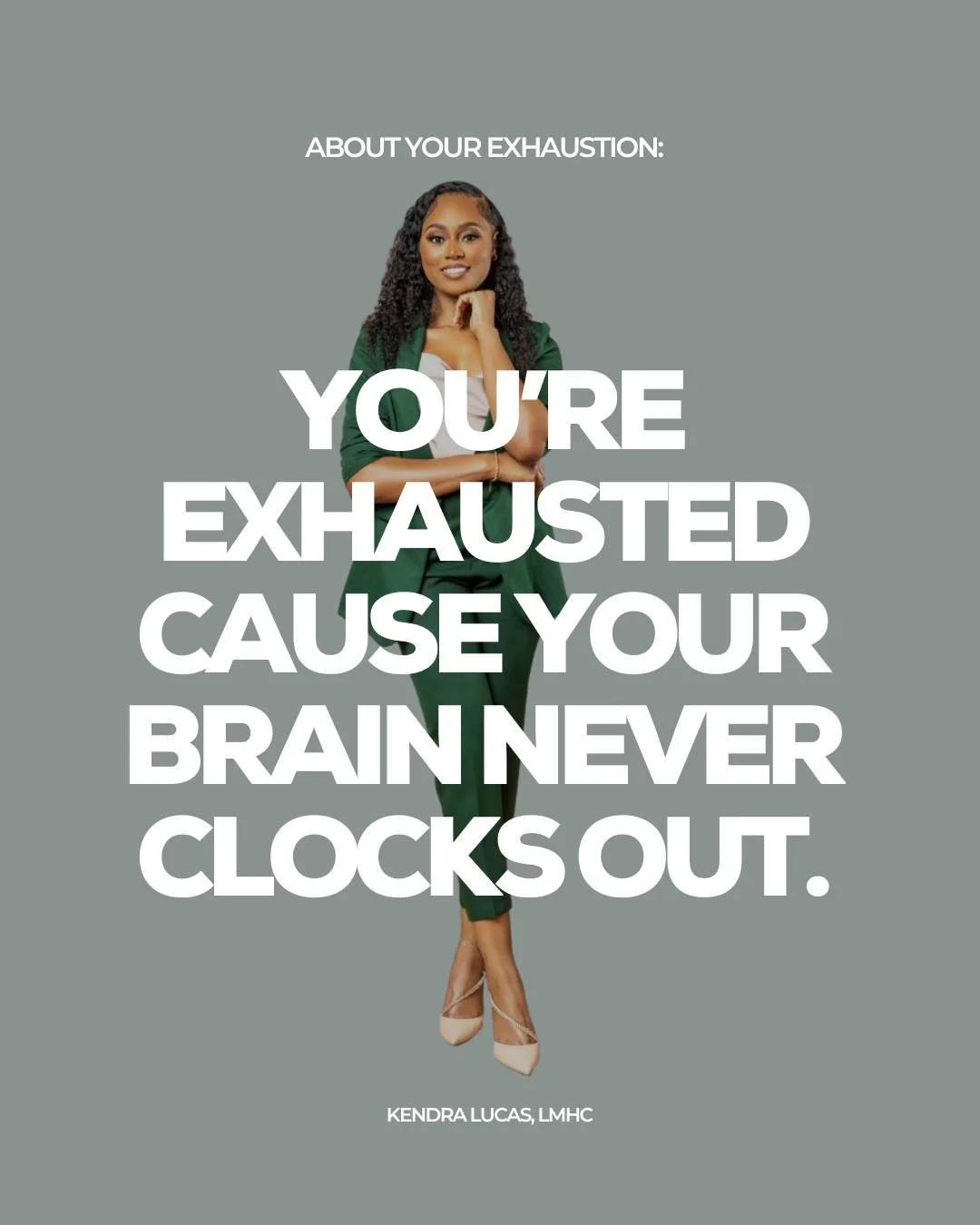 Dear high-achieving woman:

Your brain doesn&rsquo;t take a lunch break. Neither do your worries. 

Let me paint the picture. Are you the one who emails at 11pm, triple-checks texts, and can&rsquo;t sleep because you're replaying a conversation from 