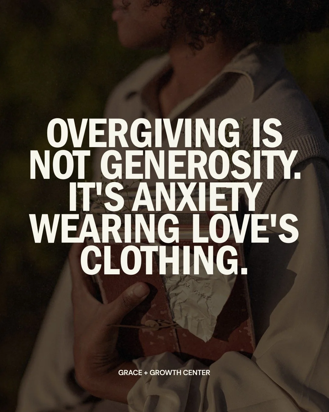 When you give and give hoping it will finally make someone stay, feel secure, or love you back the way you need, you're operating out of fear. And it's exhausting to carry. 

If this resonates, it might be time to explore what's underneath it. We wor