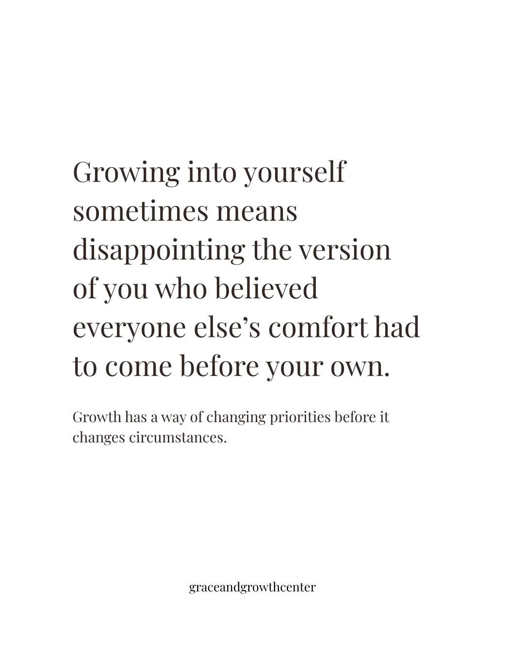 Can we talk about the guilt that comes with choosing yourself? Sometimes the hardest part of growing is realizing the version of you who survived by keeping everyone happy may not understand the woman you're becoming.

Growth can feel uncomfortable w