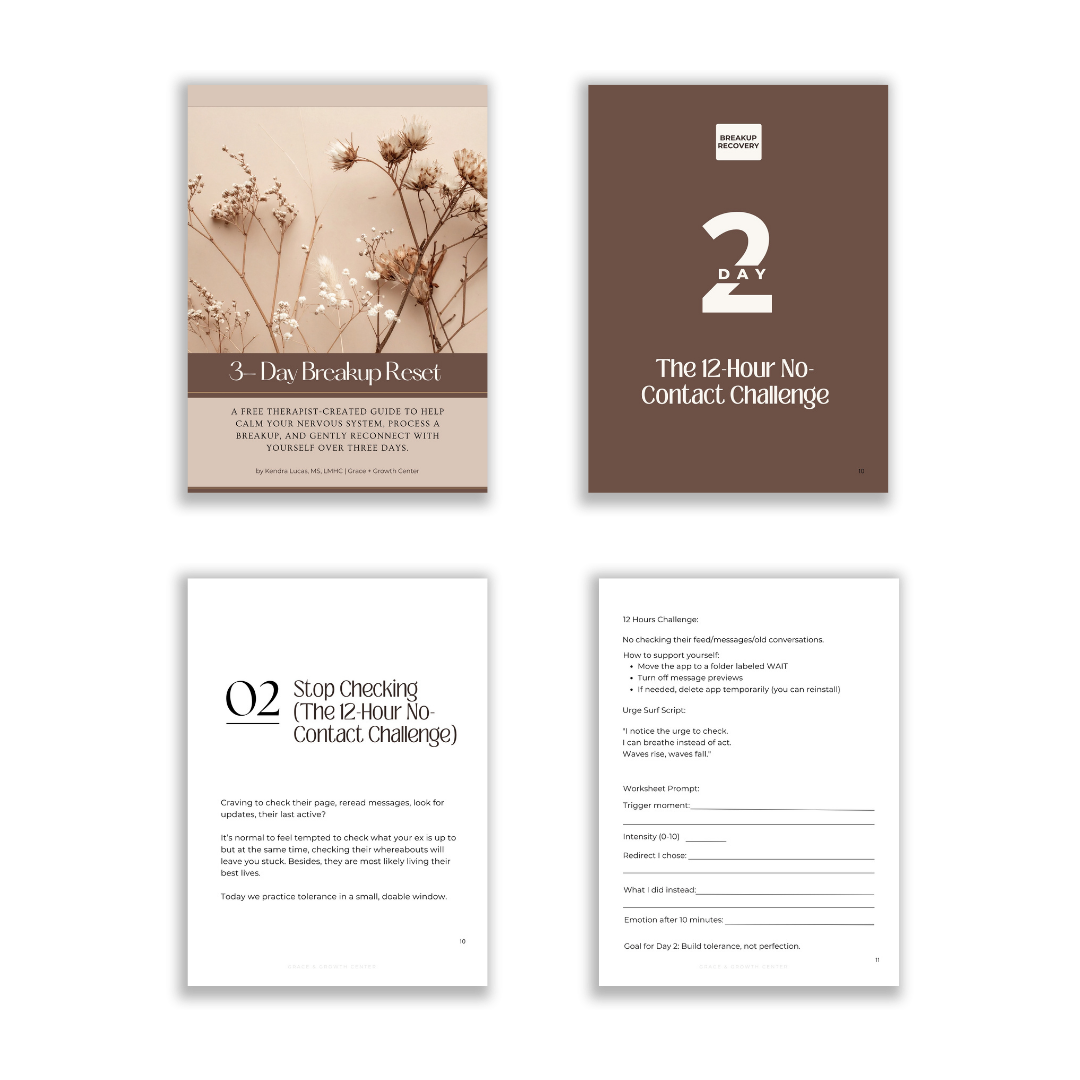 3 day breakup reset workbook freebie. mockup image