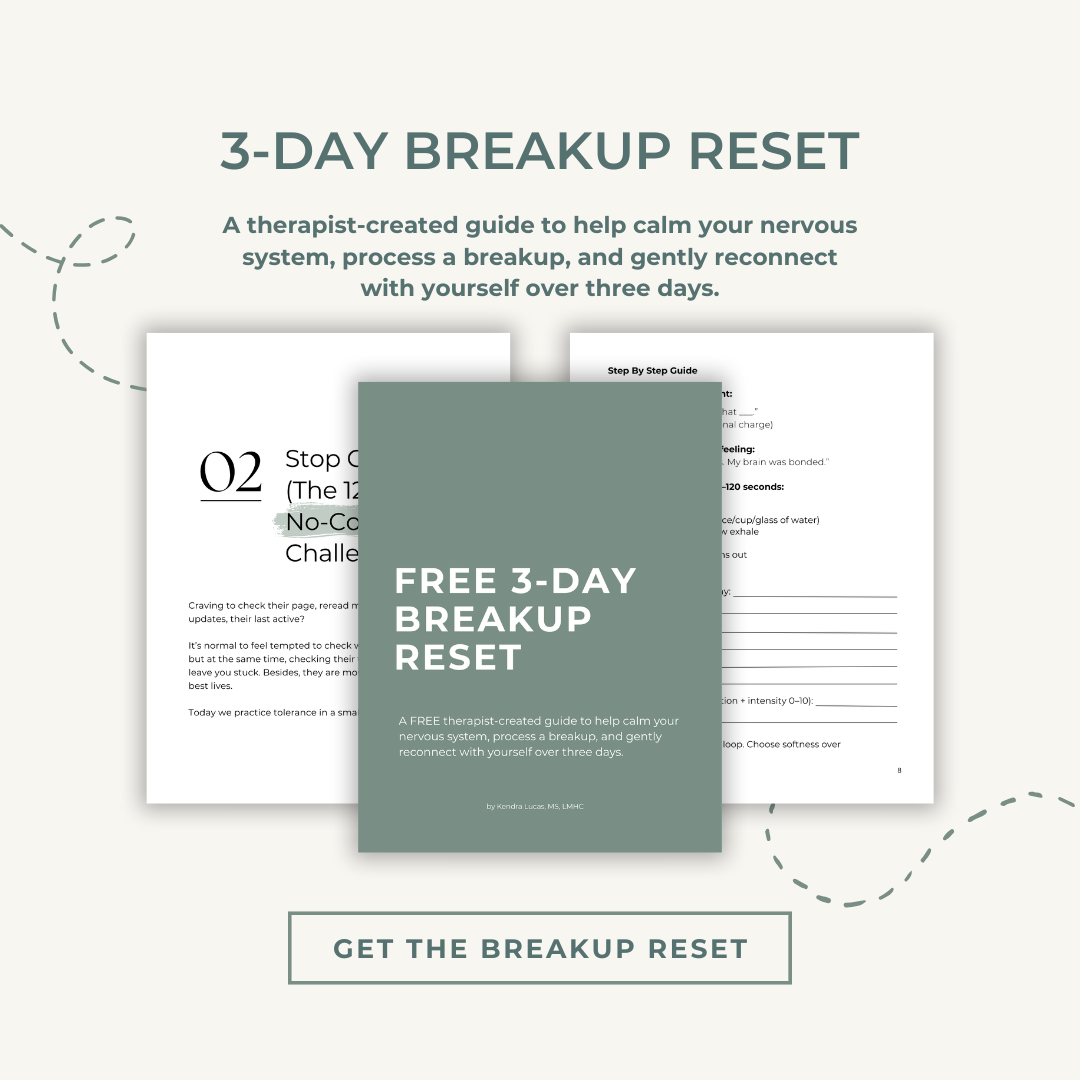 3 day Break up Reset- a freebie that you will download