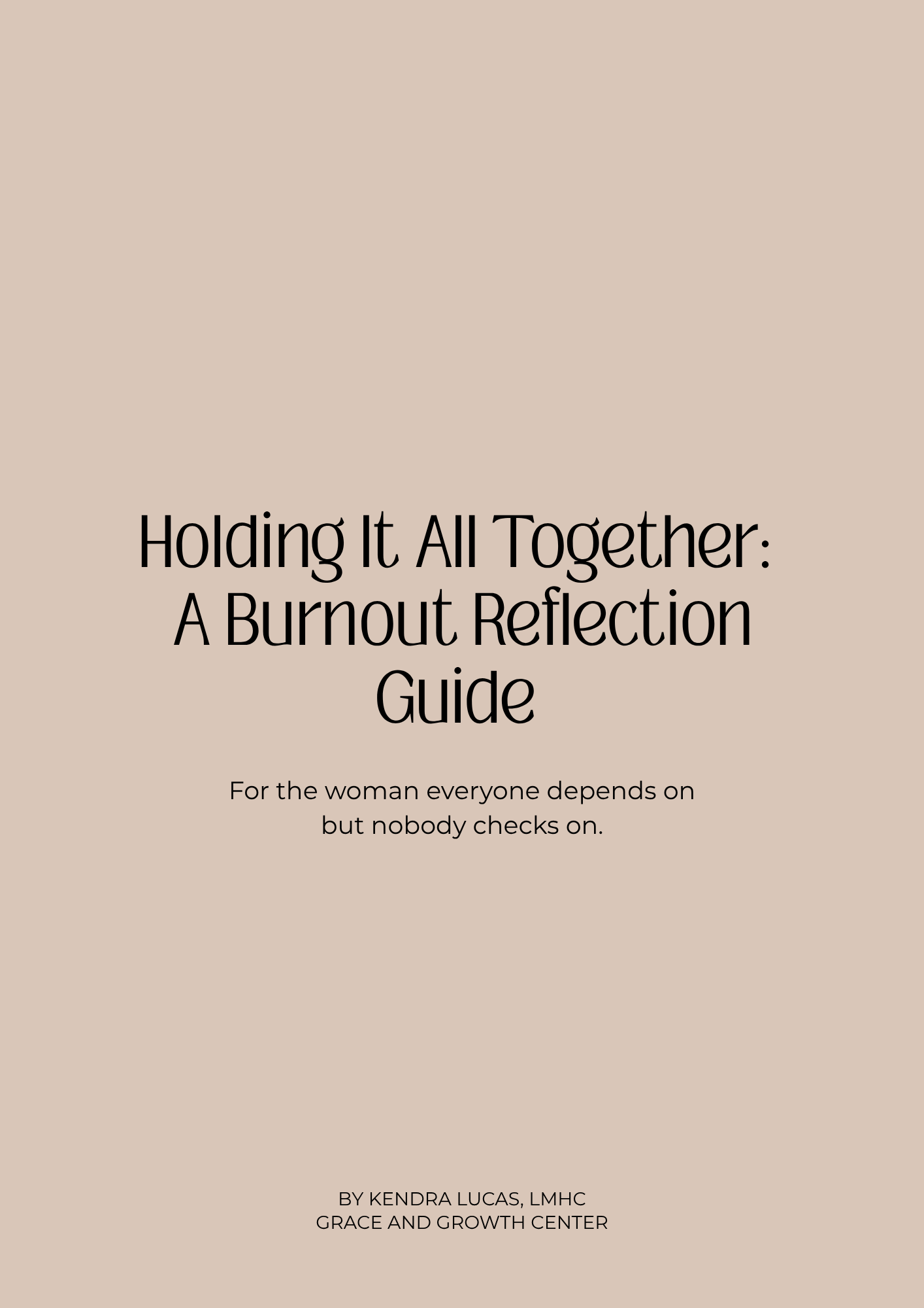 burnout reflection guide