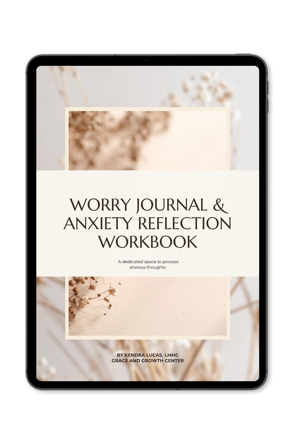 worry journal mockup image