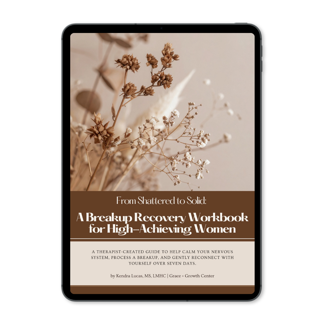 breakup recovery workbook. mockup image