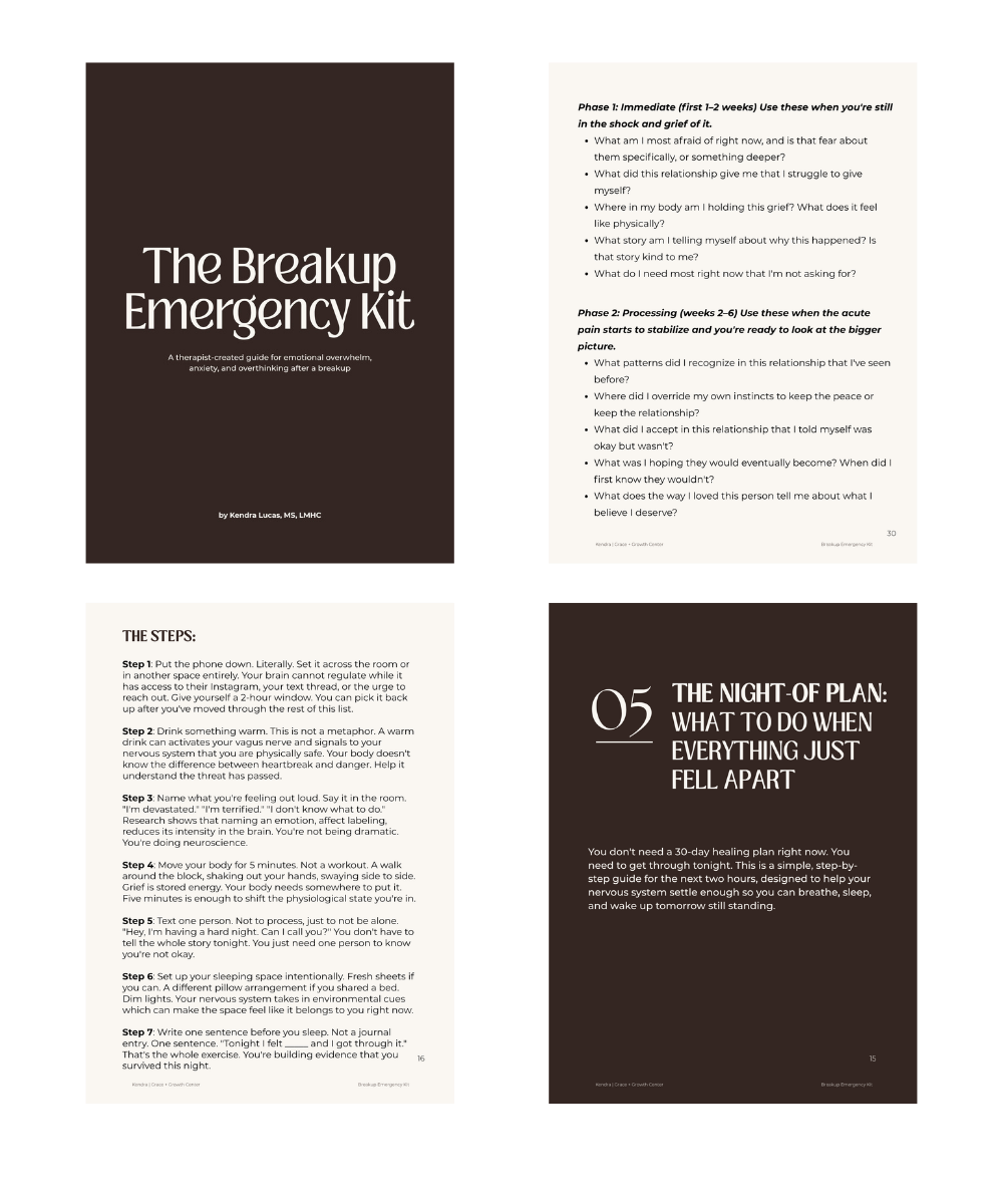 breakup up emergency kit $9