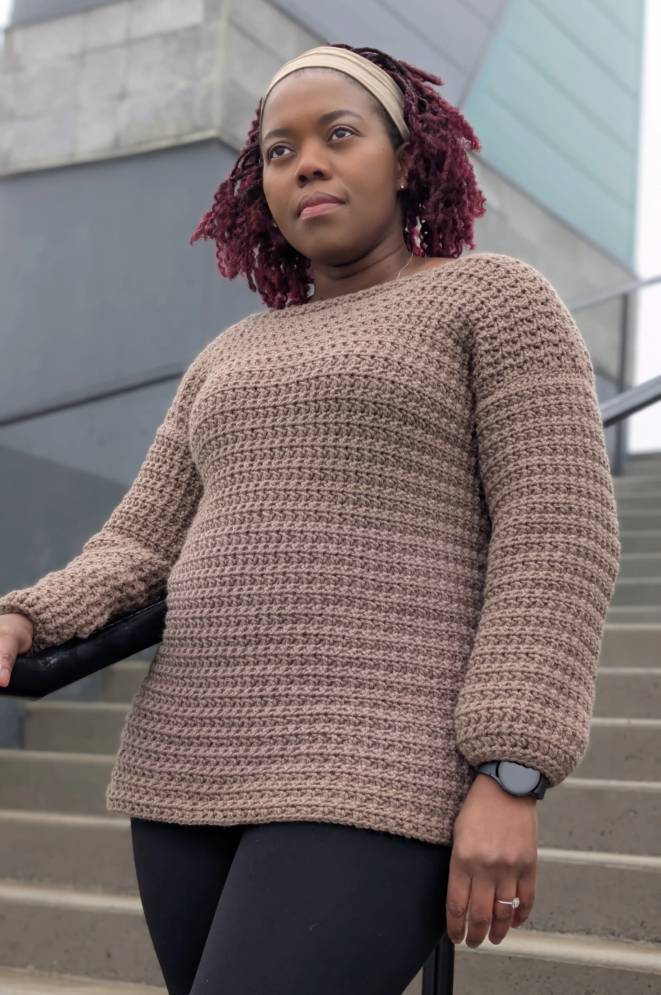 How to crochet a Modern, cozy  Sweater with Texture
