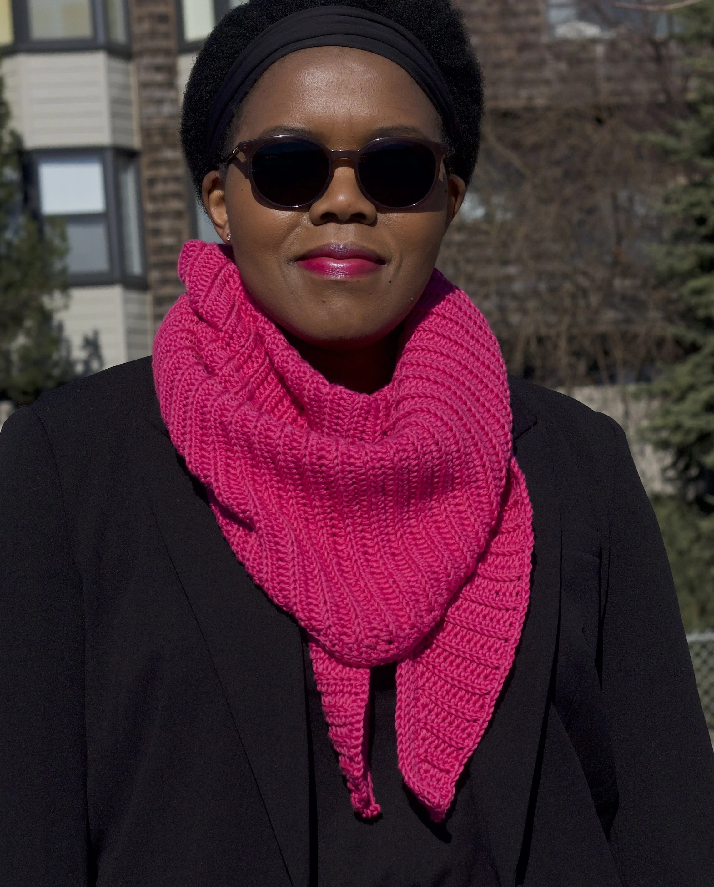 Cozy, Stylish Light weight Triangle Shawl