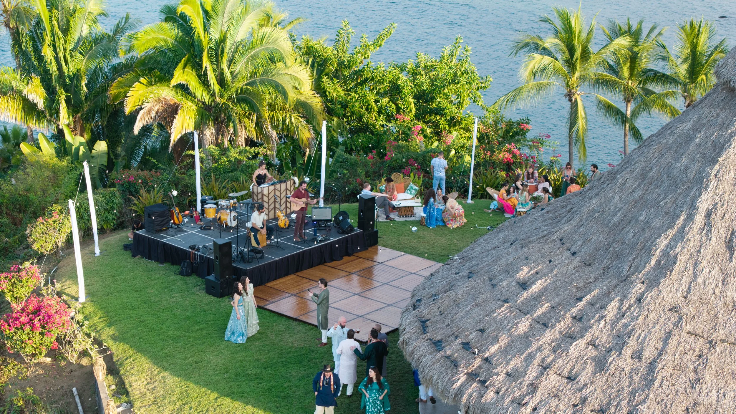 photos of charlie higgins & sunset station best wedding band in Sayulita, Mexico