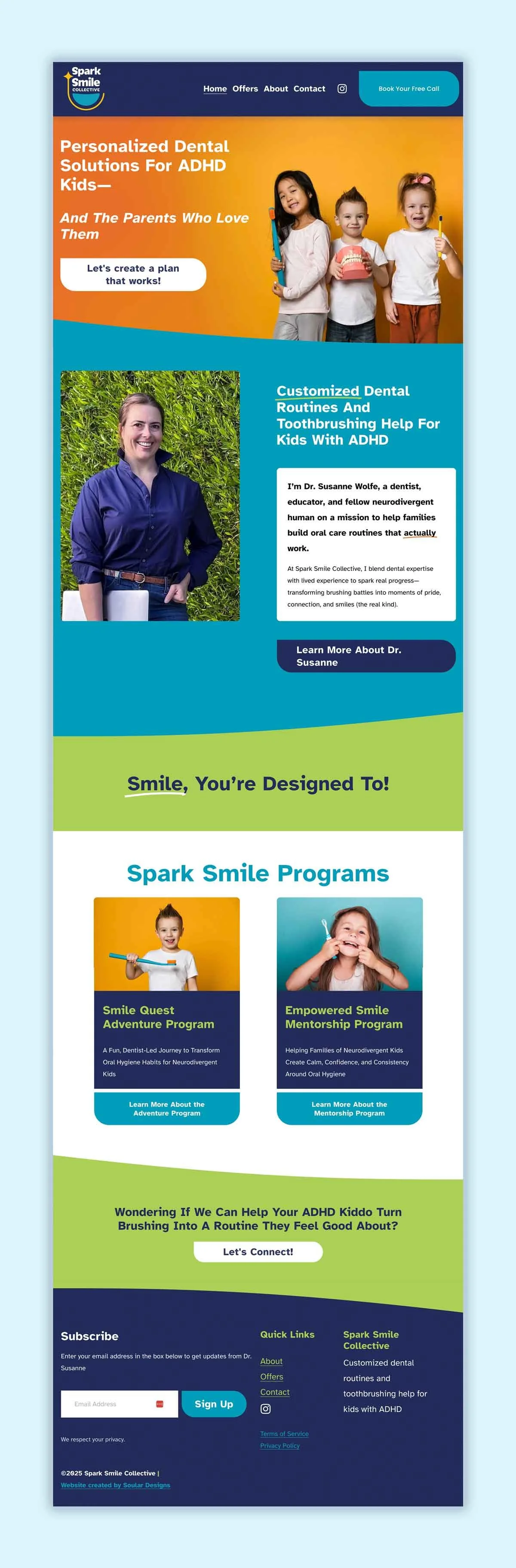 spark_smile_childrens_dental_consultant_website_design-soular_designs-homepage.jpg